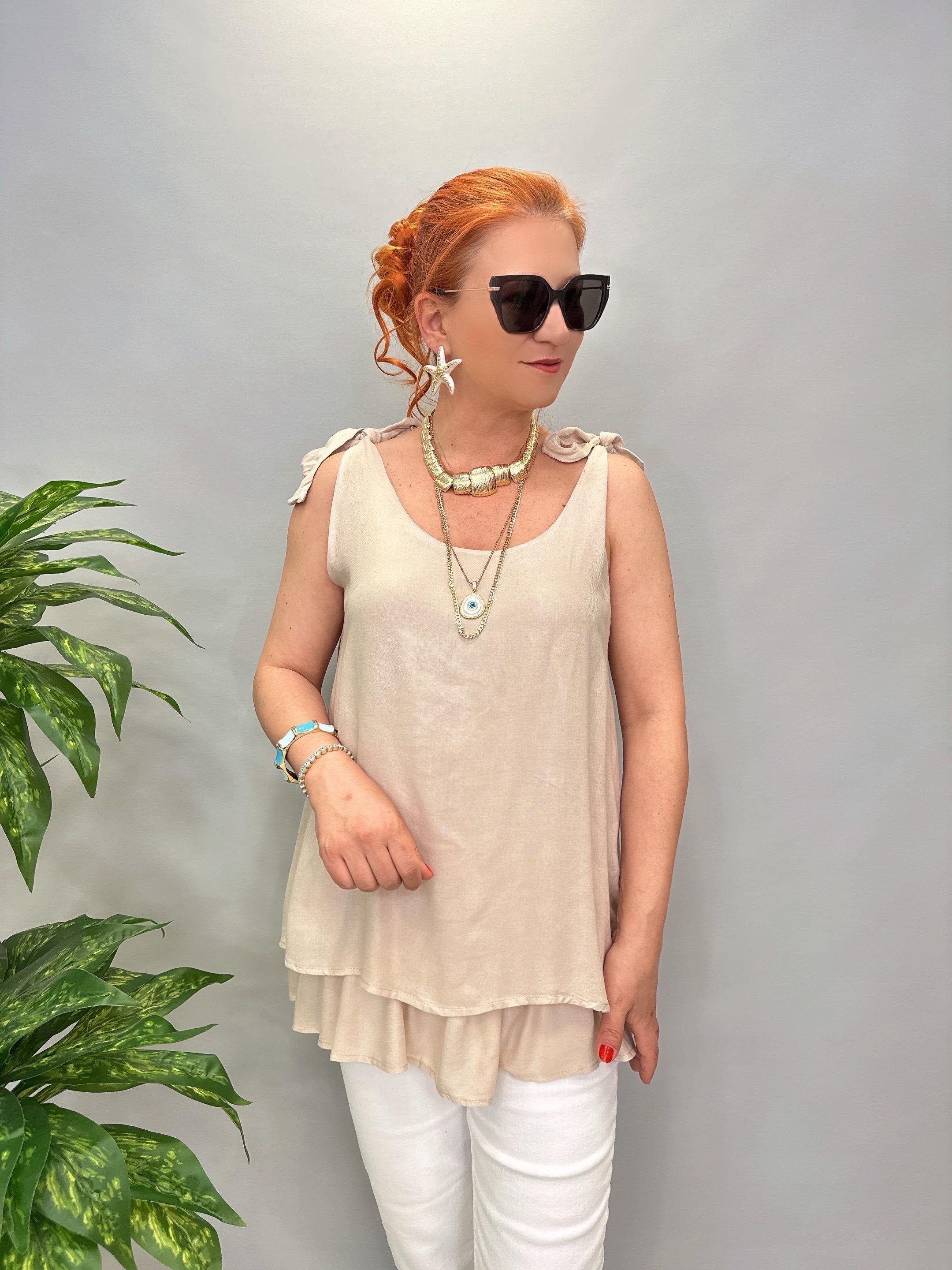 1670 Pamuklu Bluz Taş