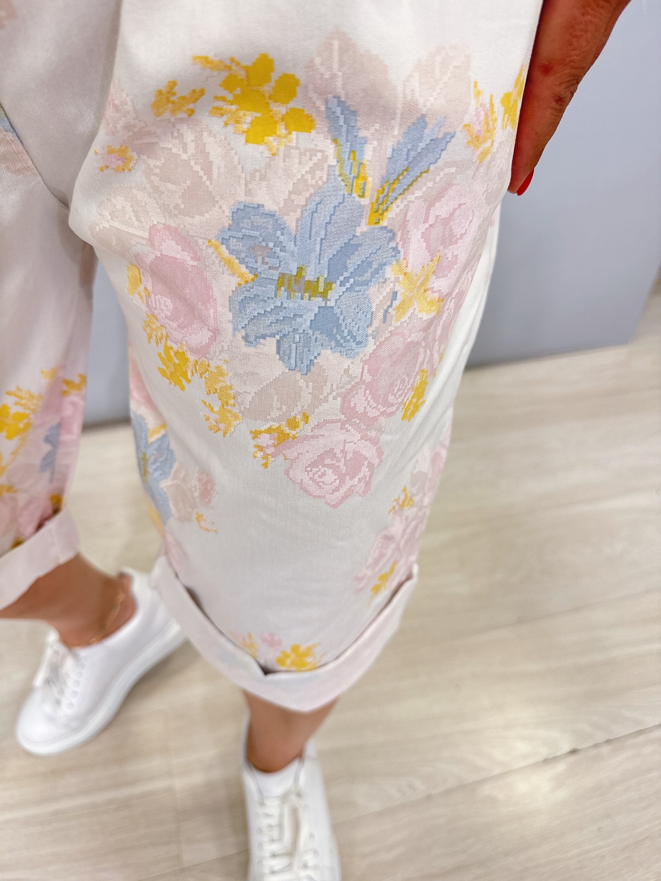 2106 Italyan Capri Pantolon Ekru