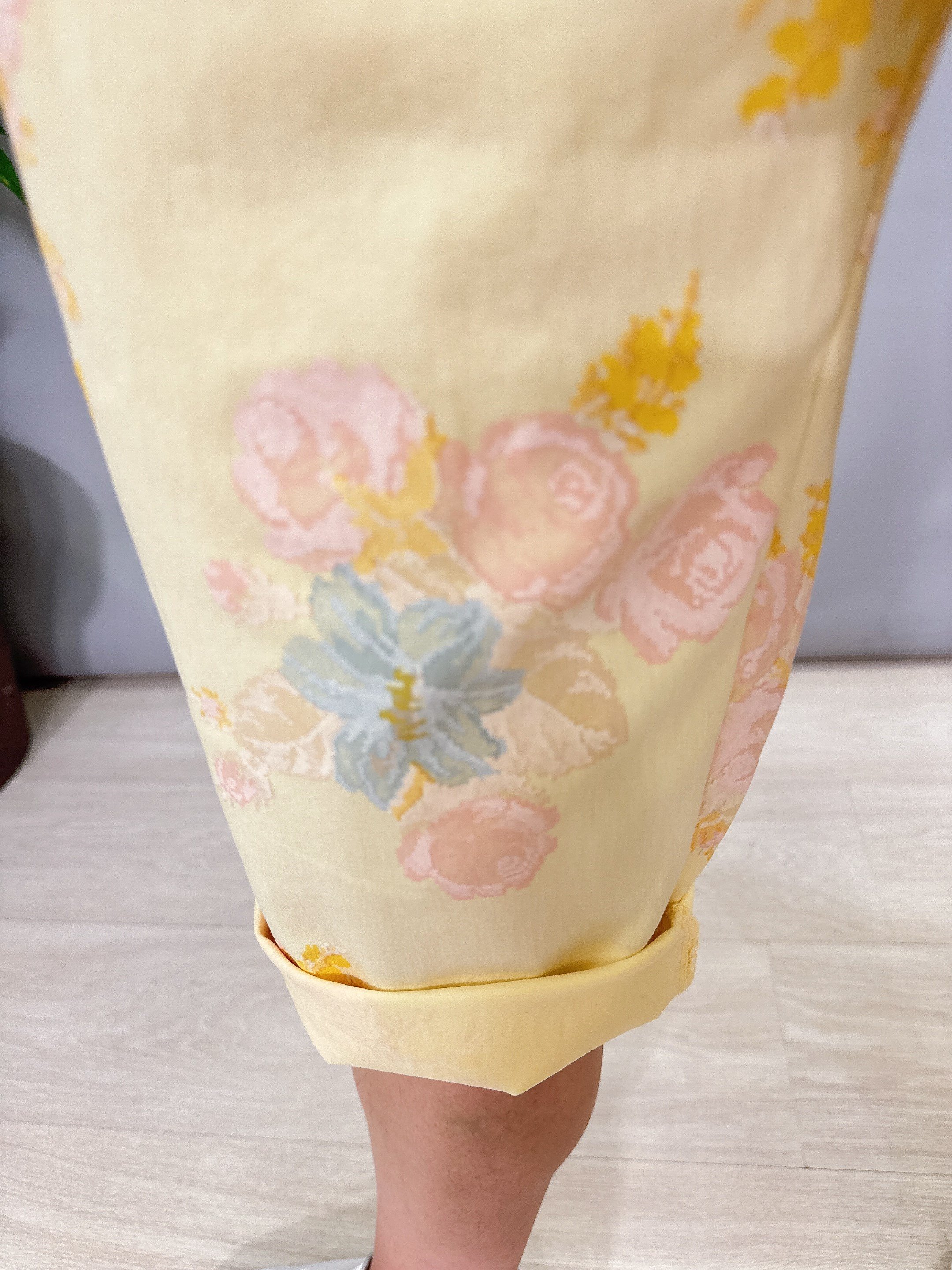 2106 Italyan Capri Pantolon Sarı