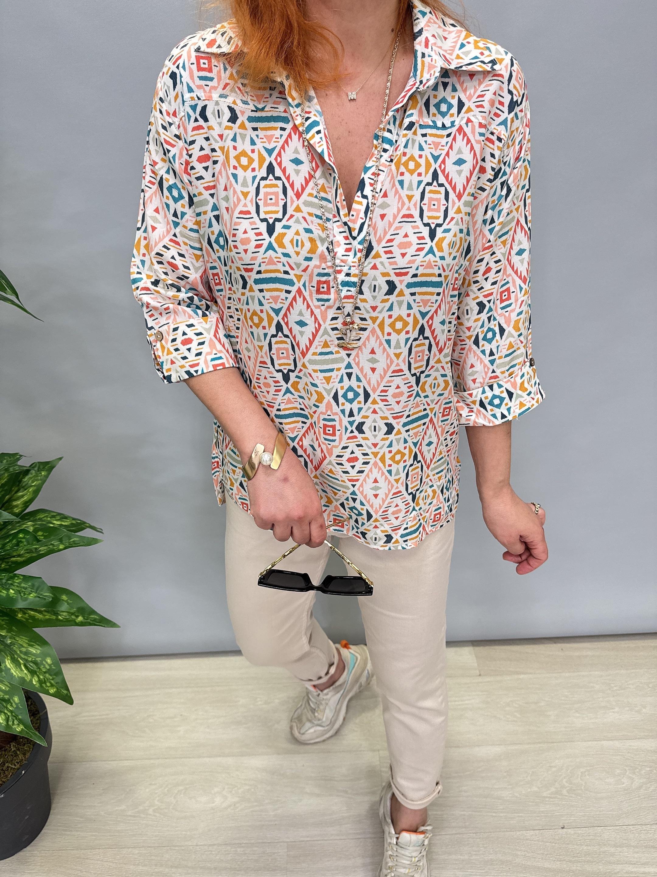 27482 DESENLİ GÖMLEK 