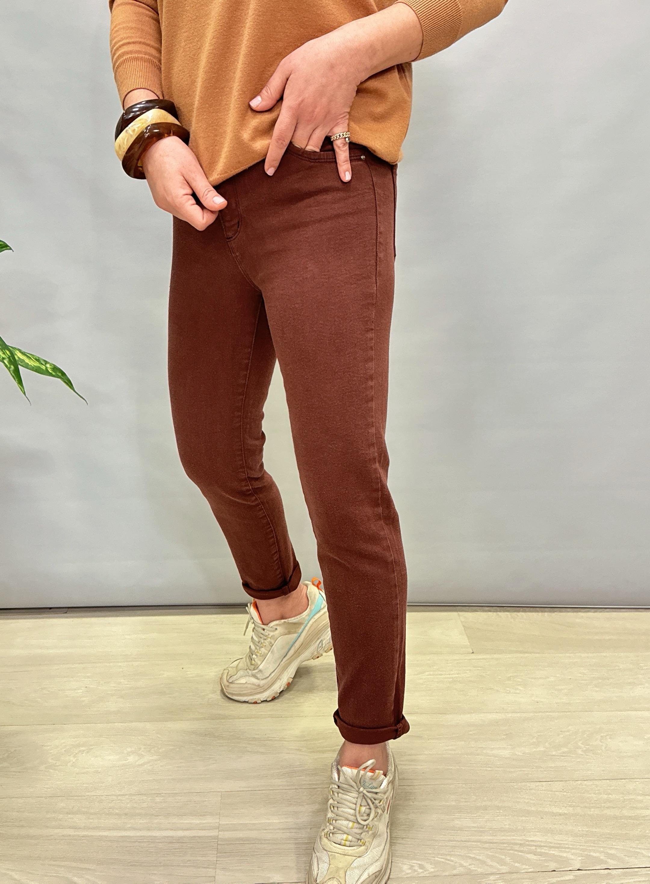 3016 FULL LİKRALI JEAN KAHVE