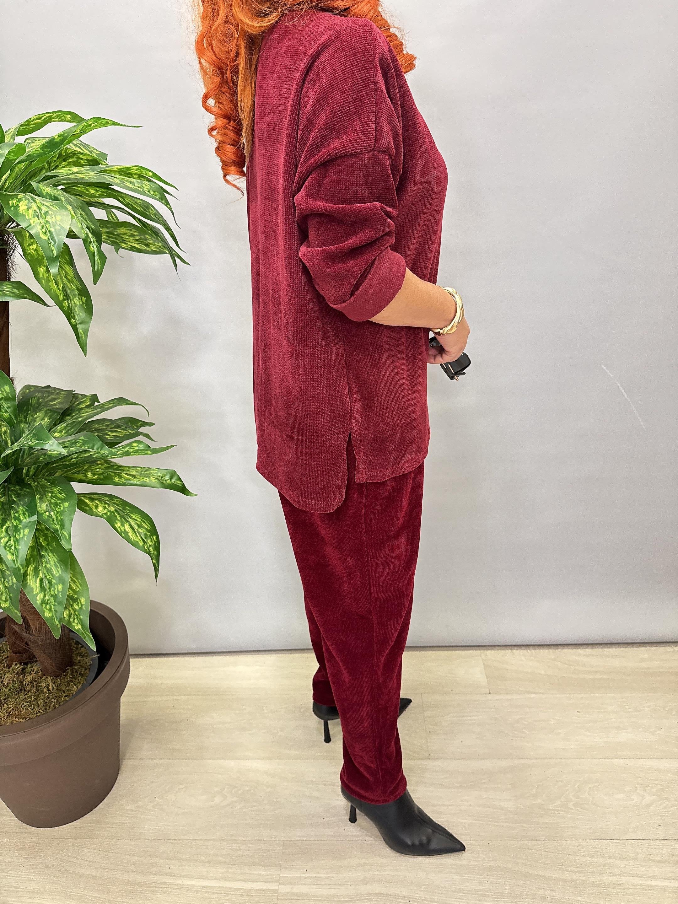 3019 Şönil Kadife Bluz 