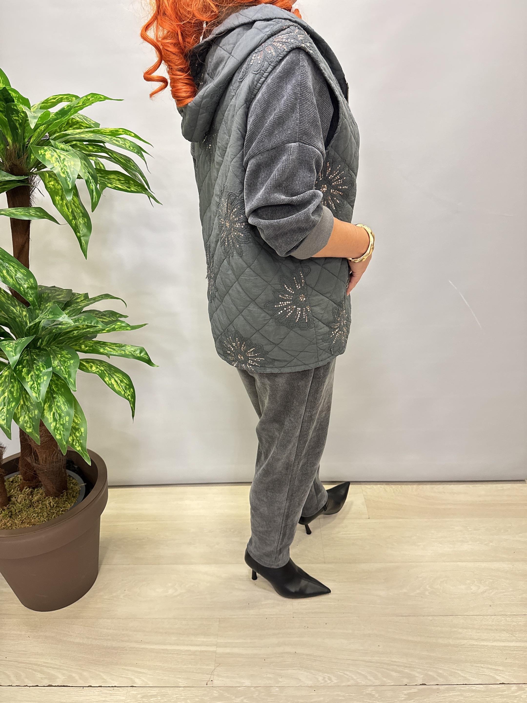 5285 Italyan Payet Detay Yelek 