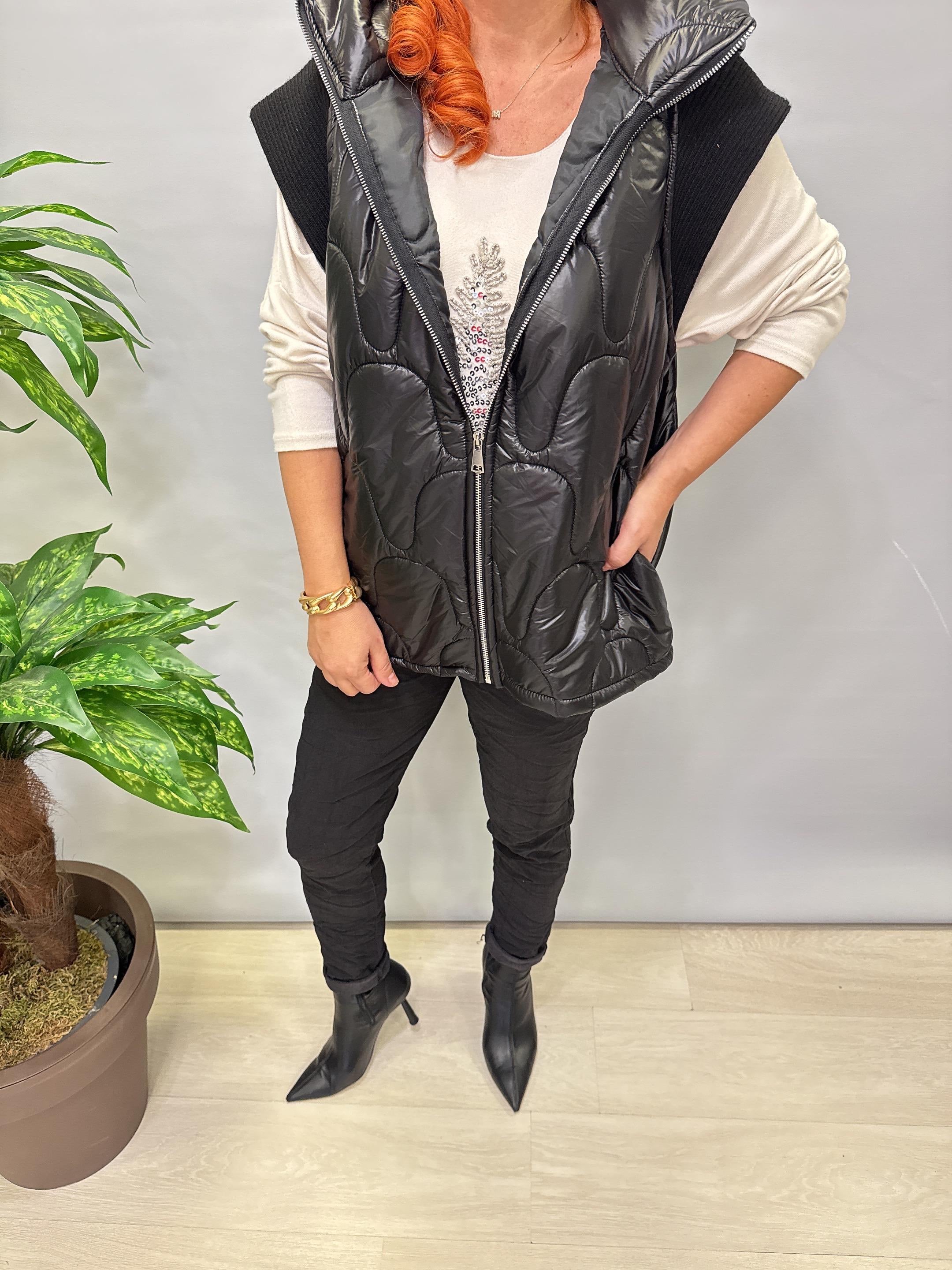 6345 Şişme Yelek Siyah