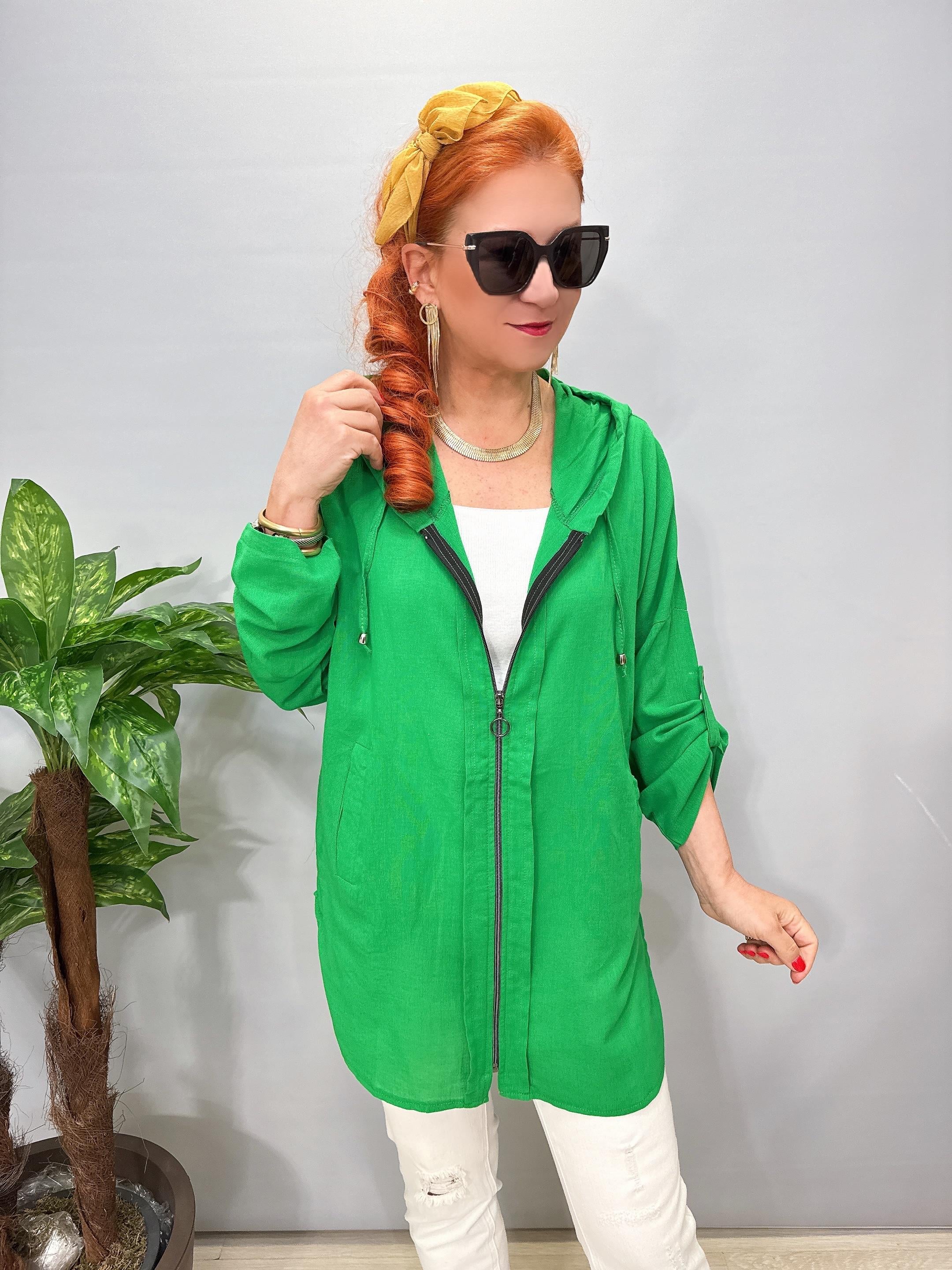 8596 Pamuklu Ceket Yeşil