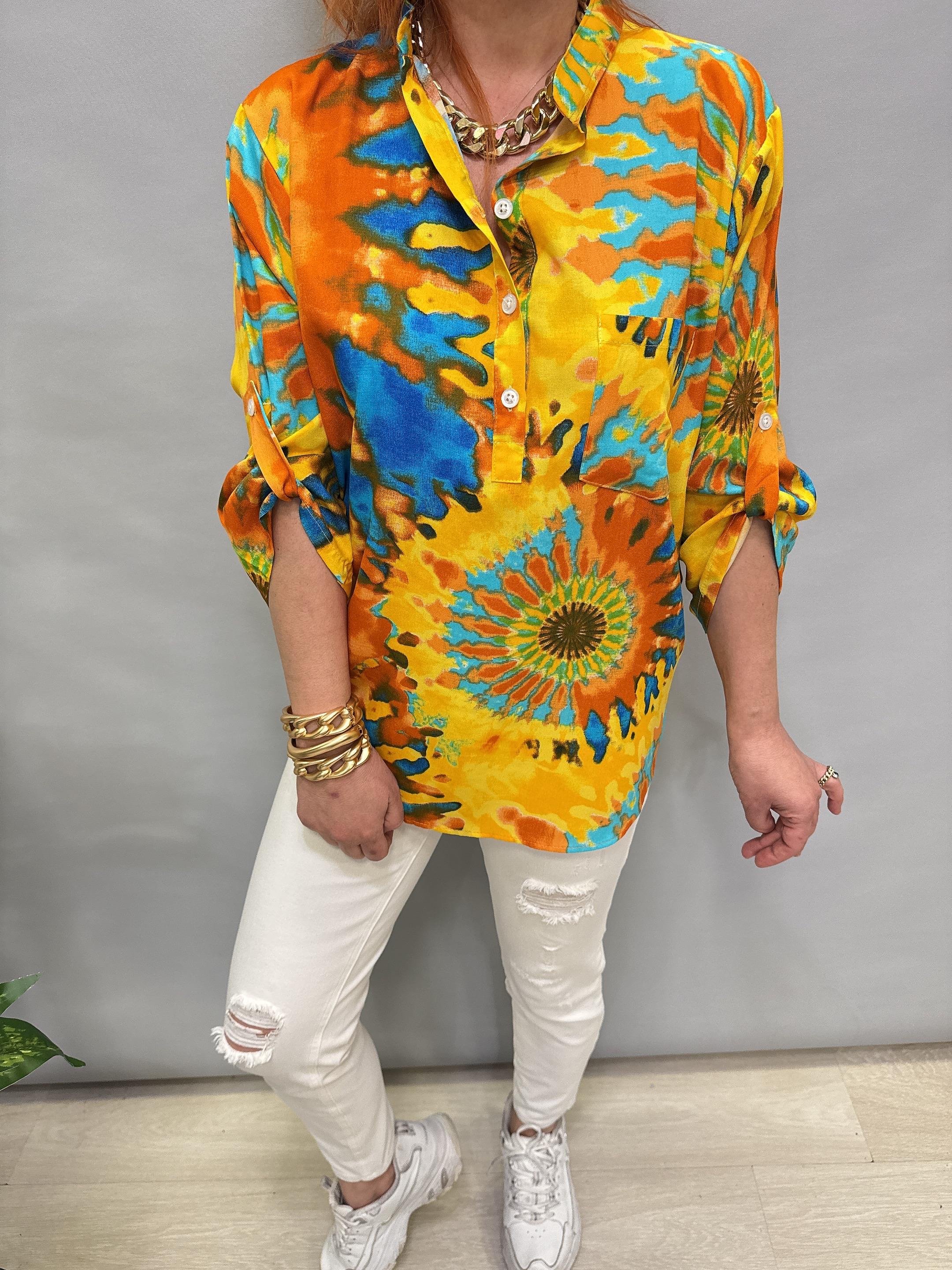 8790 PAMUKLU VİSKON BLUZ