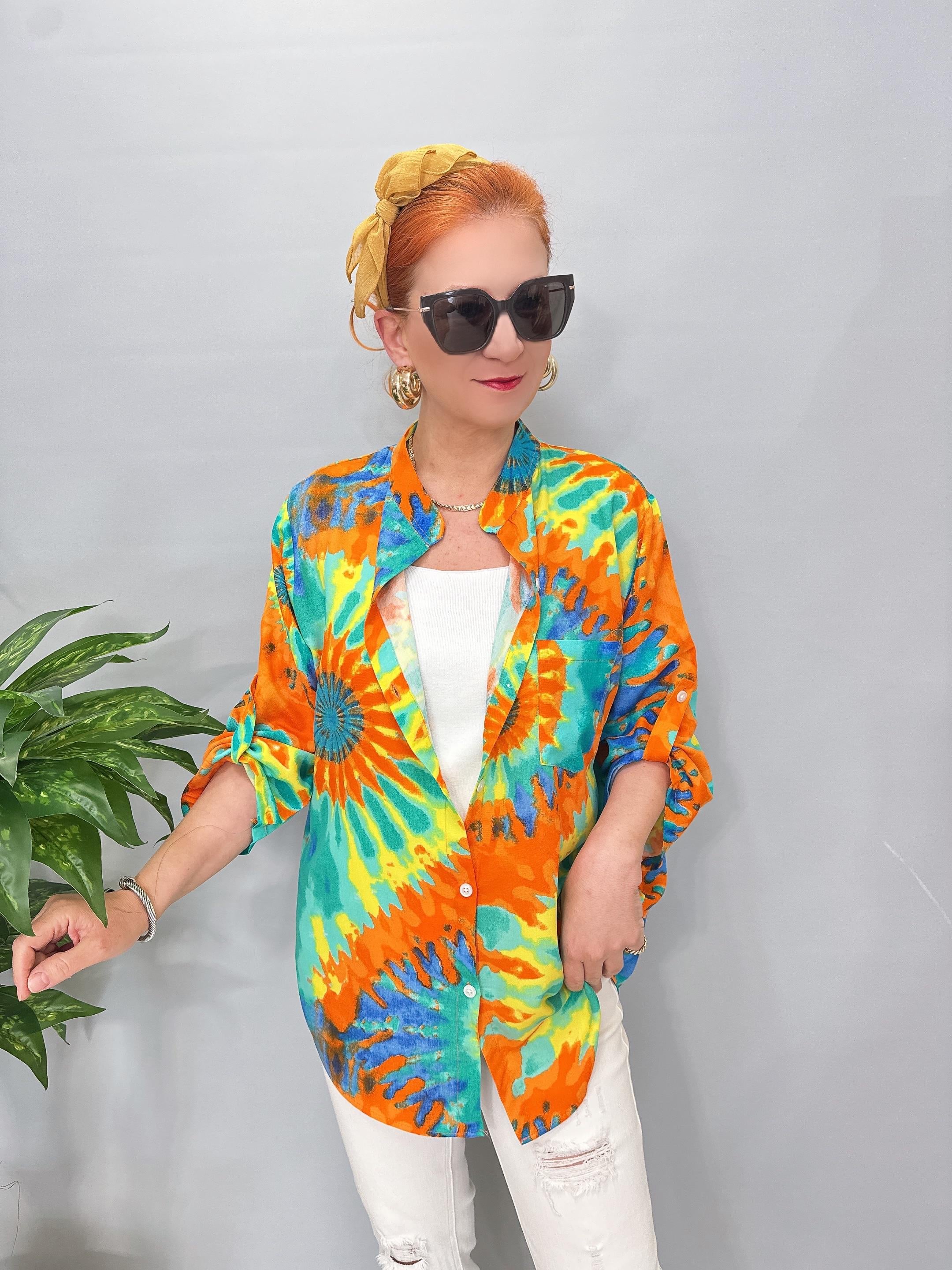 8826 Pamuklu Viskon Gömlek