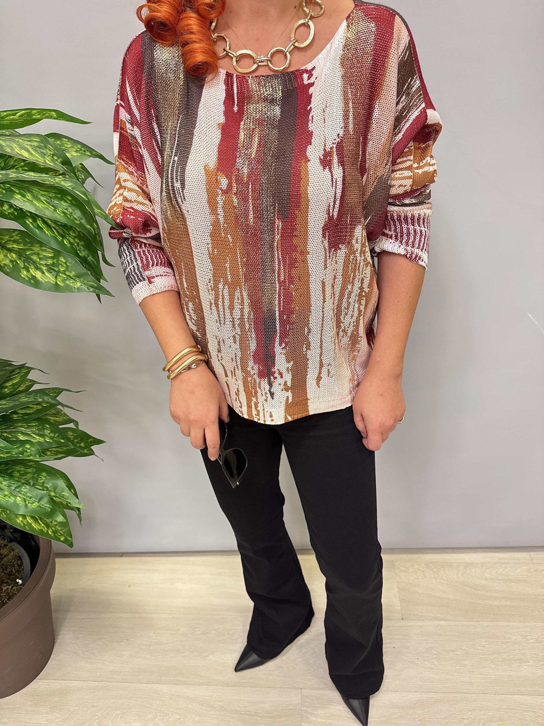 9554 Dijital Baskı Merserize bluz 5