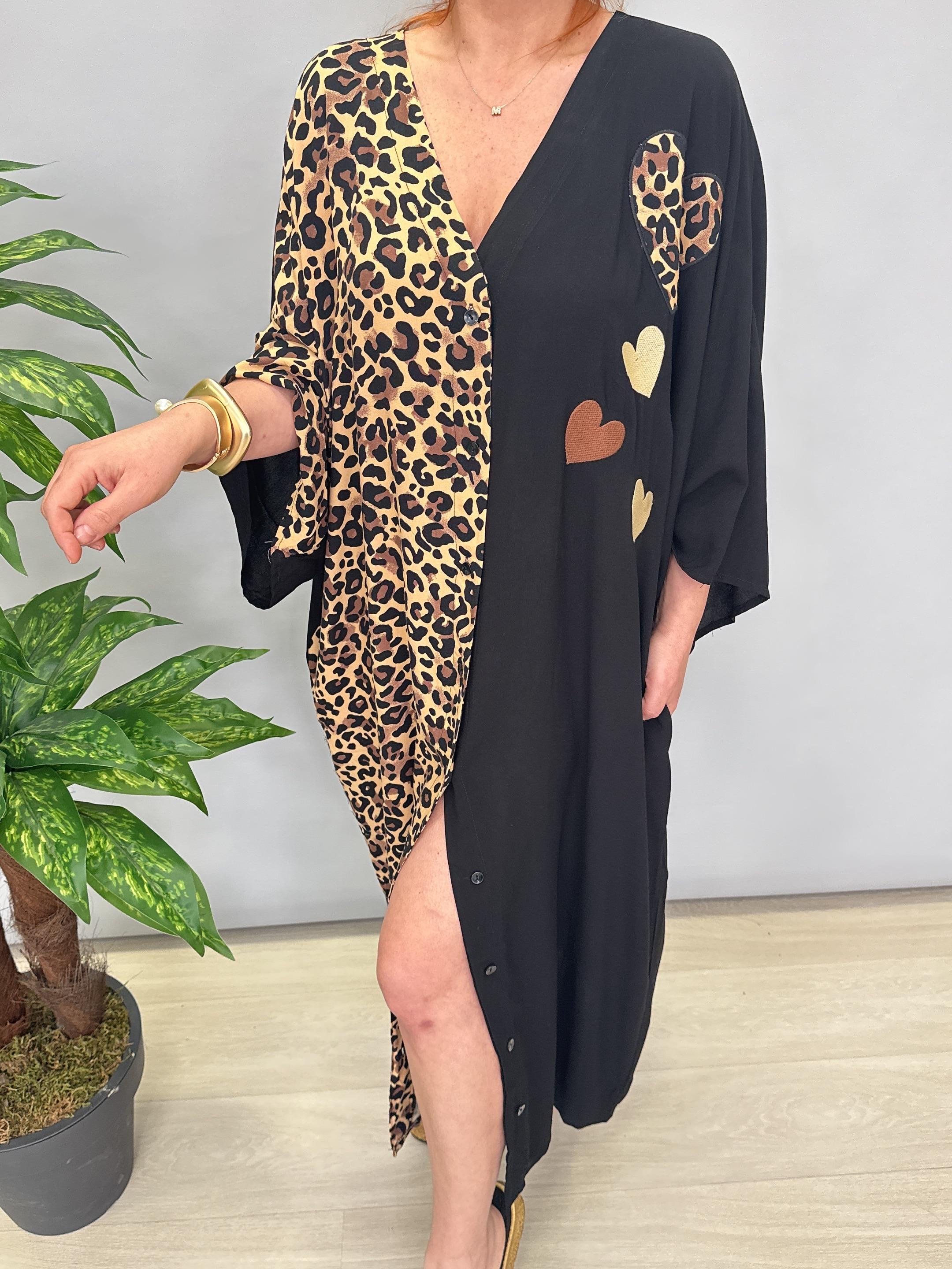 9988 PAMUKLU VİSKON ELBİSE SİYAH 