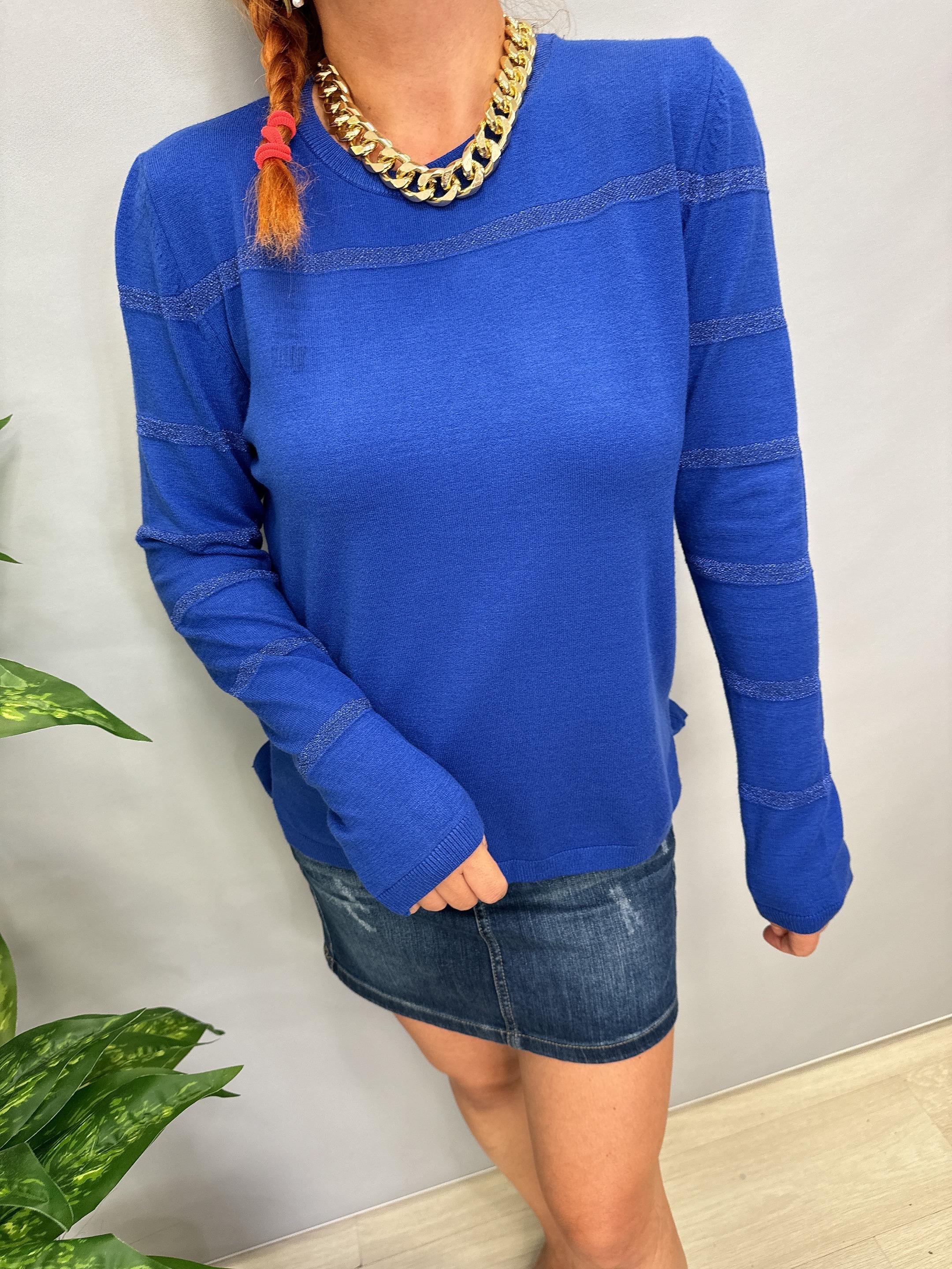 MNS 31048 ŞERİT SİM DETAY SOFT TOUCH BLUZ 42 BEDENE KADAR UYUMLUDUR SAKS