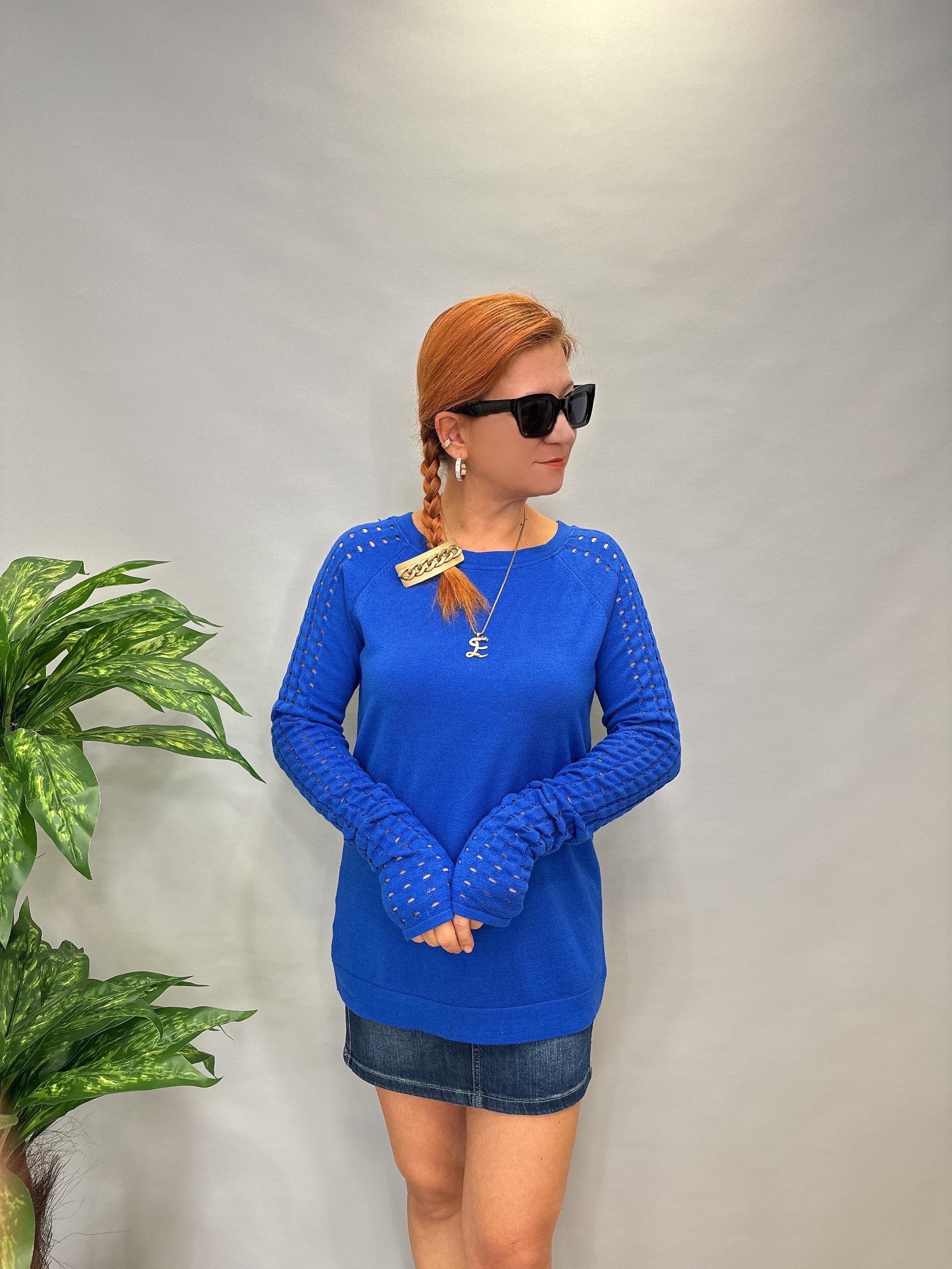 MNS 31095 KOL DETAY SOFT TOUCH BLUZ 42 BEDENE KADAR UYUMLUDUR SAKS