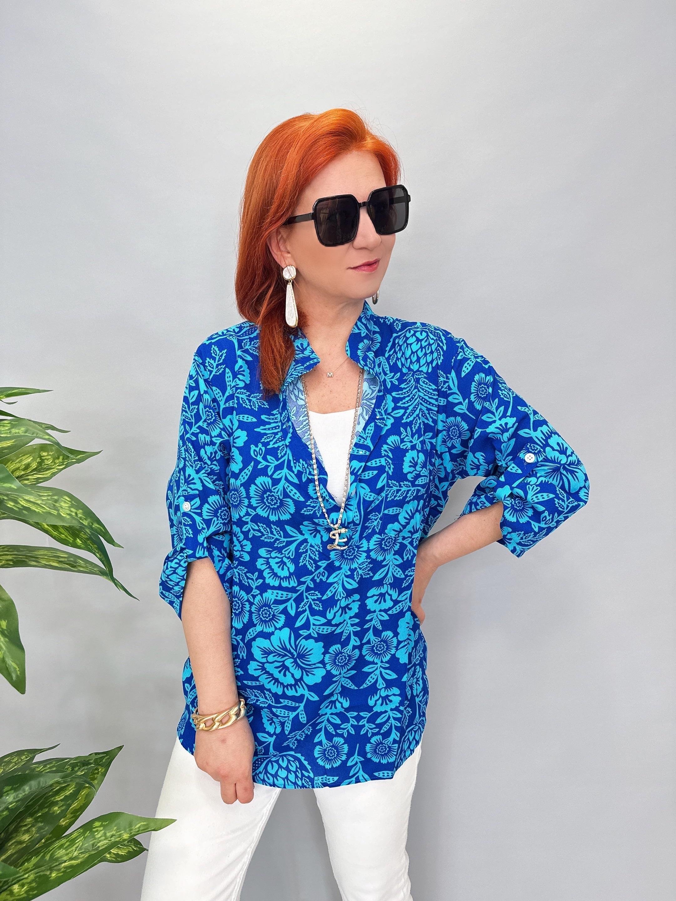 MNS 8790 PAMUKLU VİSKON GÖMLEK