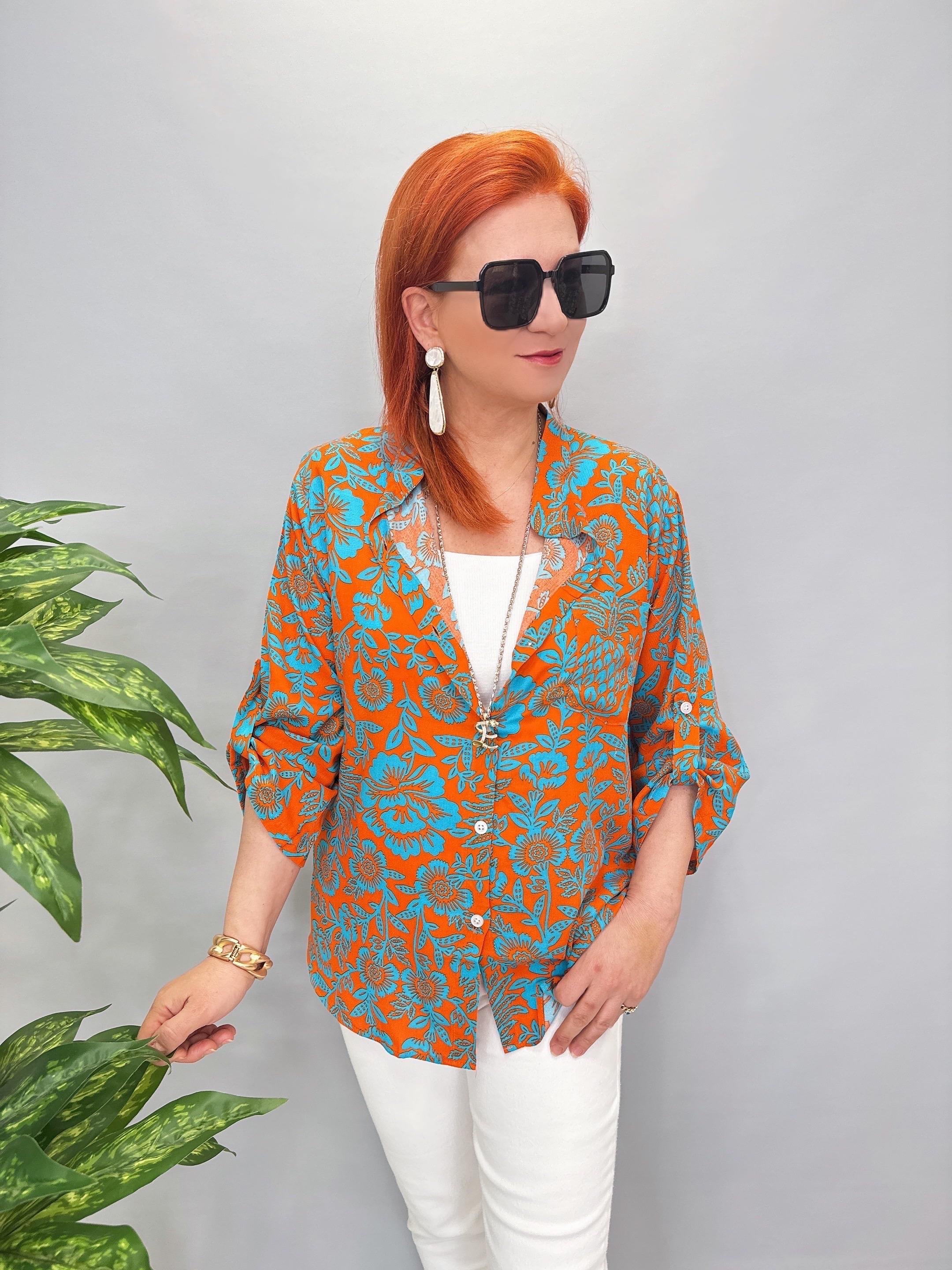 MNS 8790 PAMUKLU VİSKON GÖMLEK