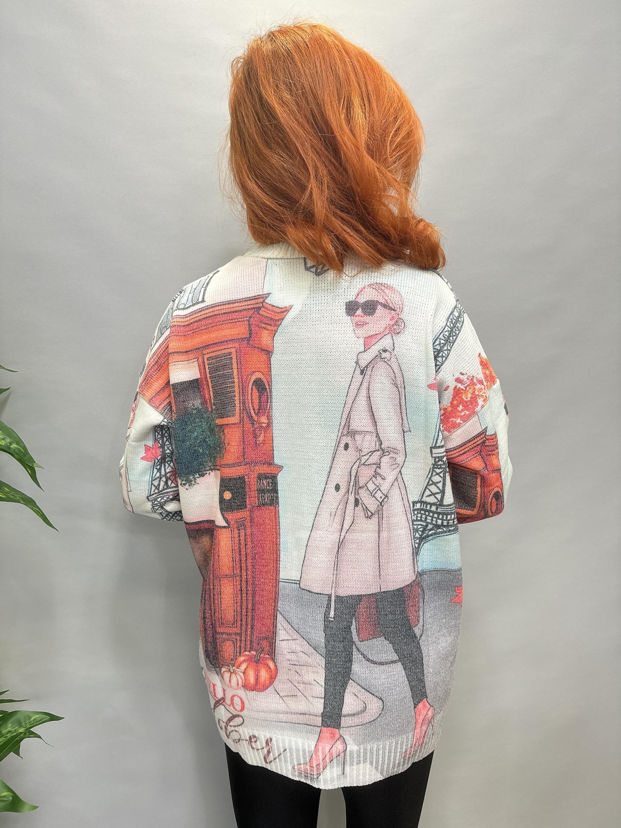 MSN 5067 DİJİTAL BASKI TRİKO BLUZ  HELLO  YAZI DETAY 44 BEDENE KADAR UYUMLUDUR 