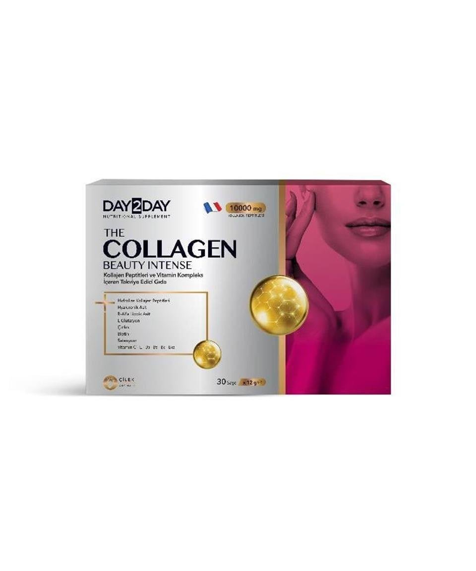 DAY2DAYDay2Day The Collagen Beauty Intense 30 Saşe x 12 Gr 10000mg Çilek Aromalı8697595876091