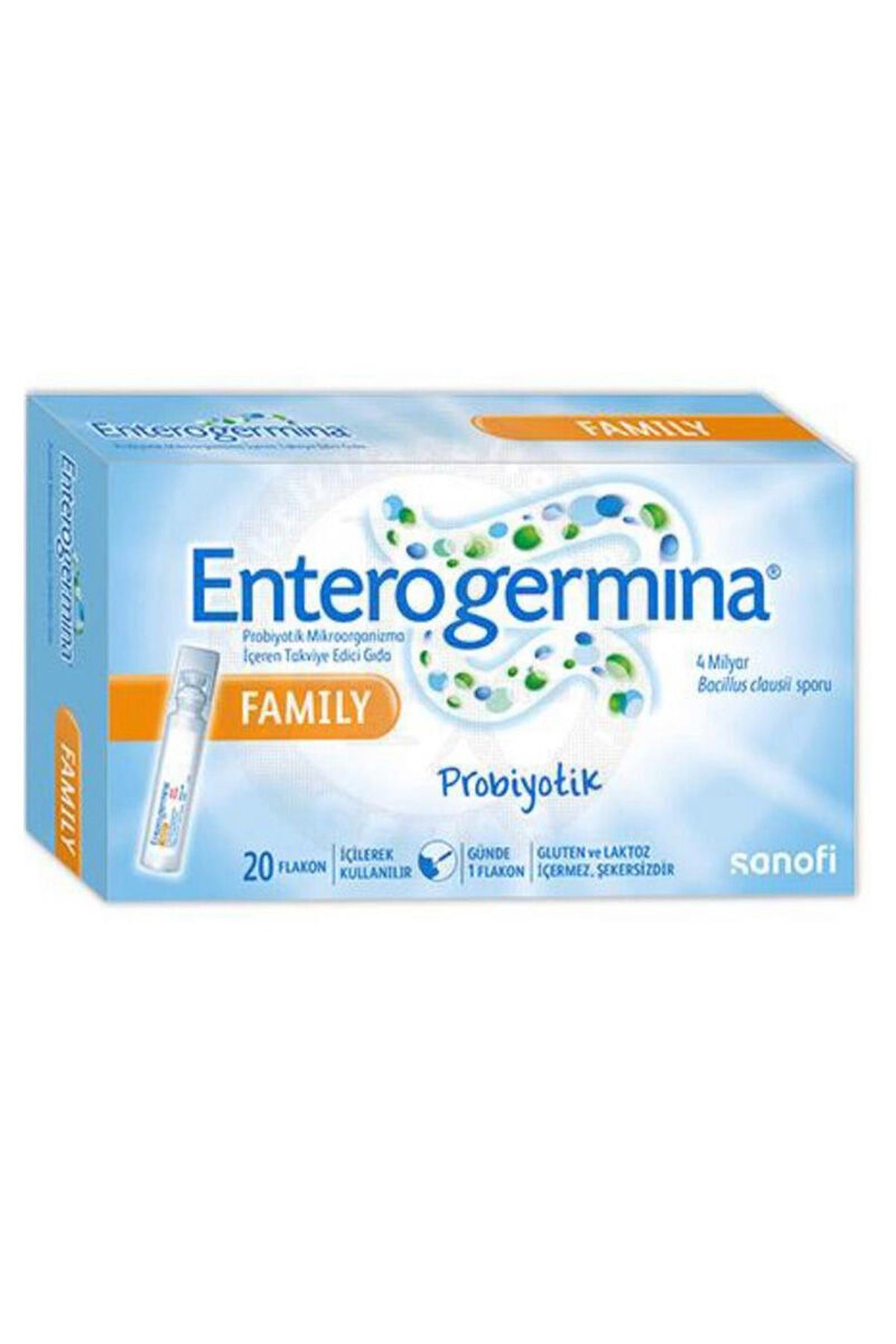 SanofiEnterogermina Family Probiyotik Mikroorganizma İçeren Takviye Edici Gıda 20 Flakon8683060770070
