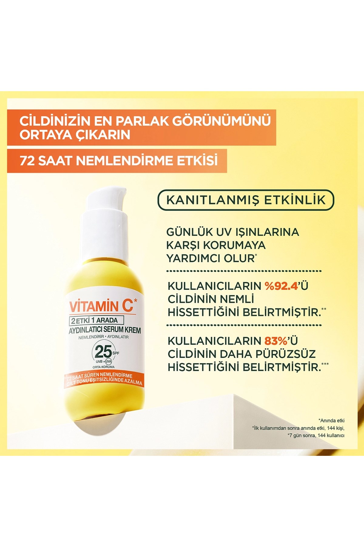 GarnıerGarnier C Vitamini 3 Etki 1 Arada SPF 25 Serum Krem 50 ml3600542449601