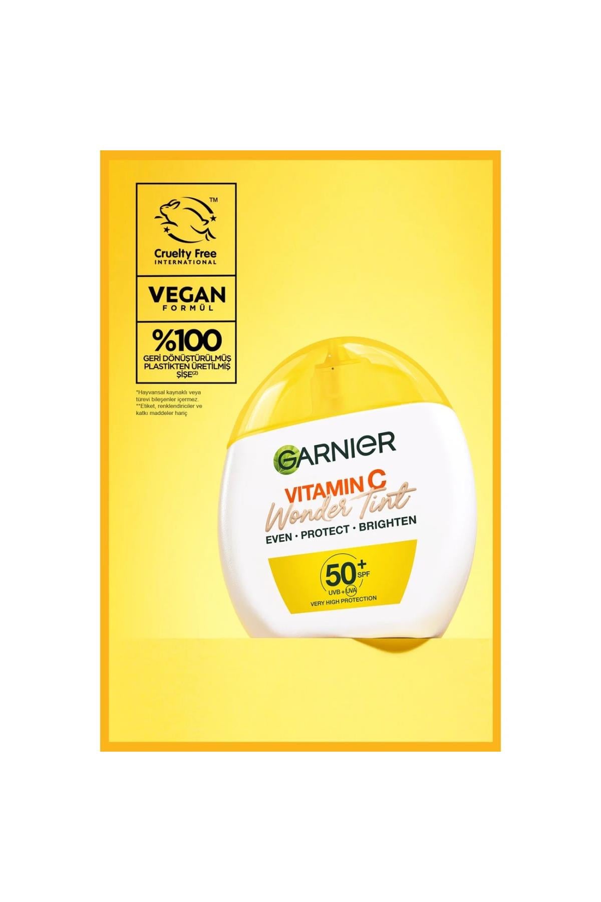 GarnıerGarnier C Vitamini Wonder Tint 3 Etki 1 Arada Renkli Nemlendirici Açık Ton SPF50 40 ml3600542658416