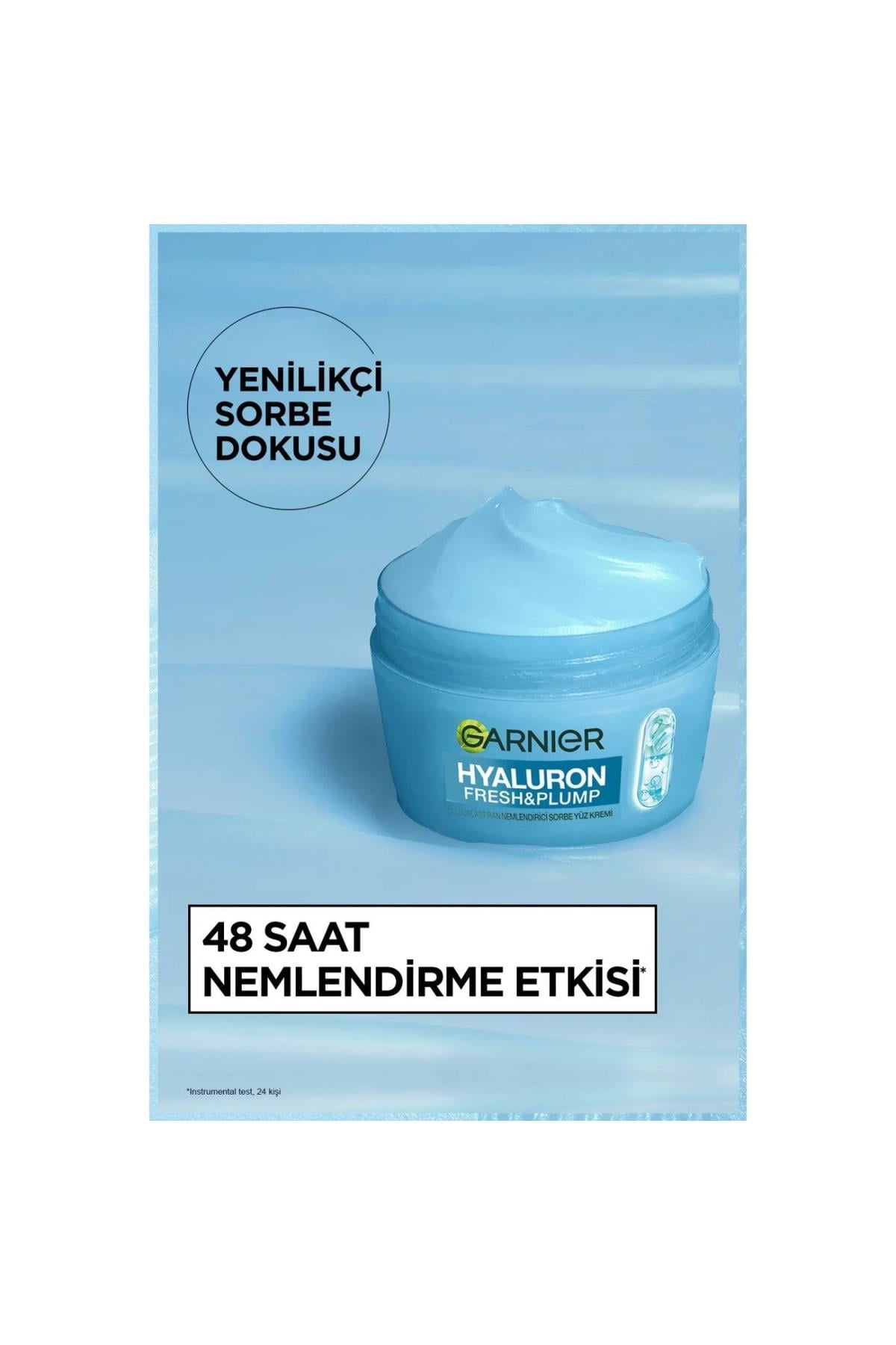 GarnıerGarnier Hyaluron Fresh & Plump Dolgunlaştıran Nemlendirici Sorbe Yüz Kremi 85 ml3600542663250