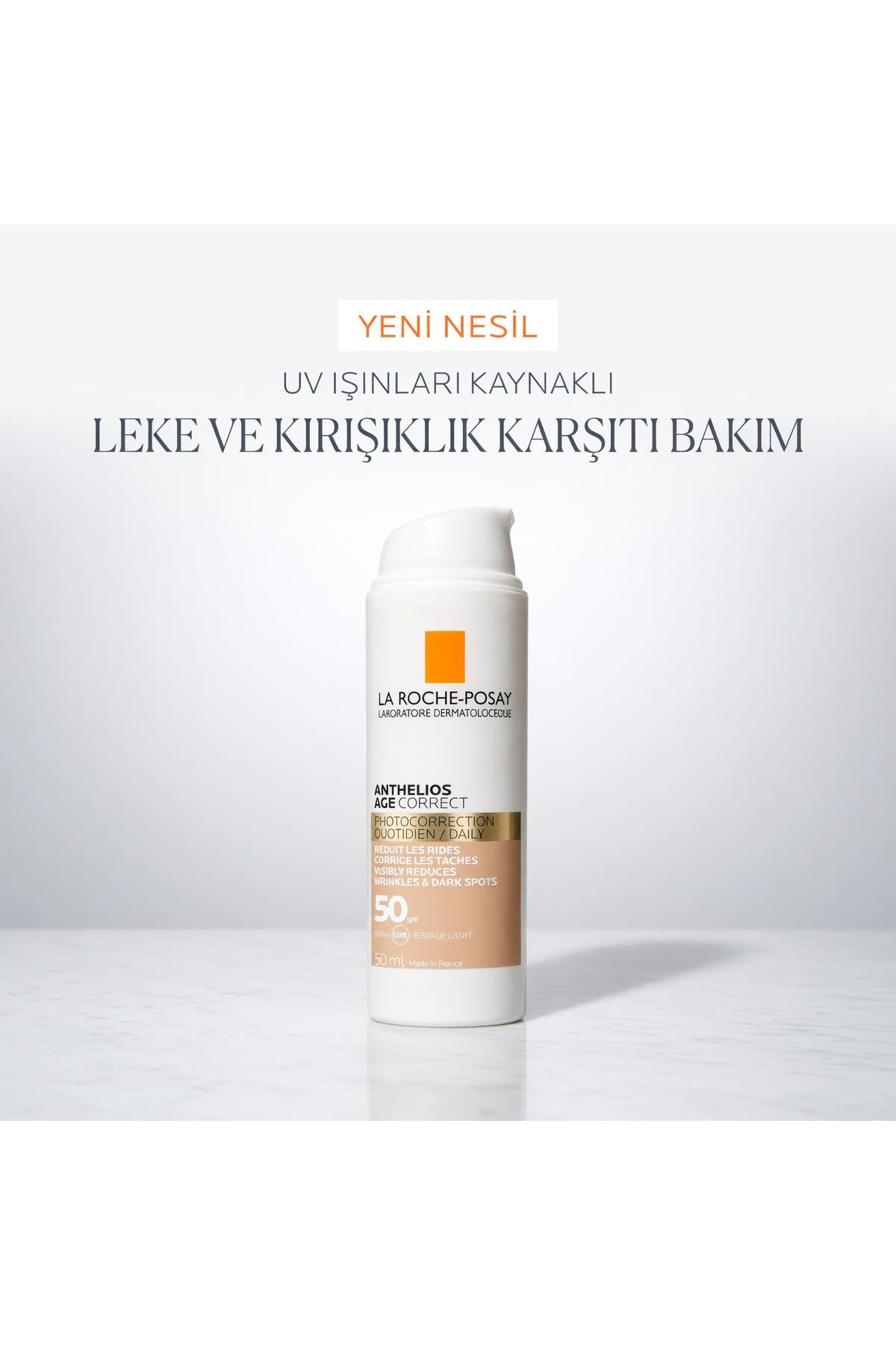 LA ROCHE POSAYLa Roche Posay Anthelios Age Correct SPF50+ Yaşlanma Karşıtı Renkli Yüz Güneş Kremi 50 ml3337875764353
