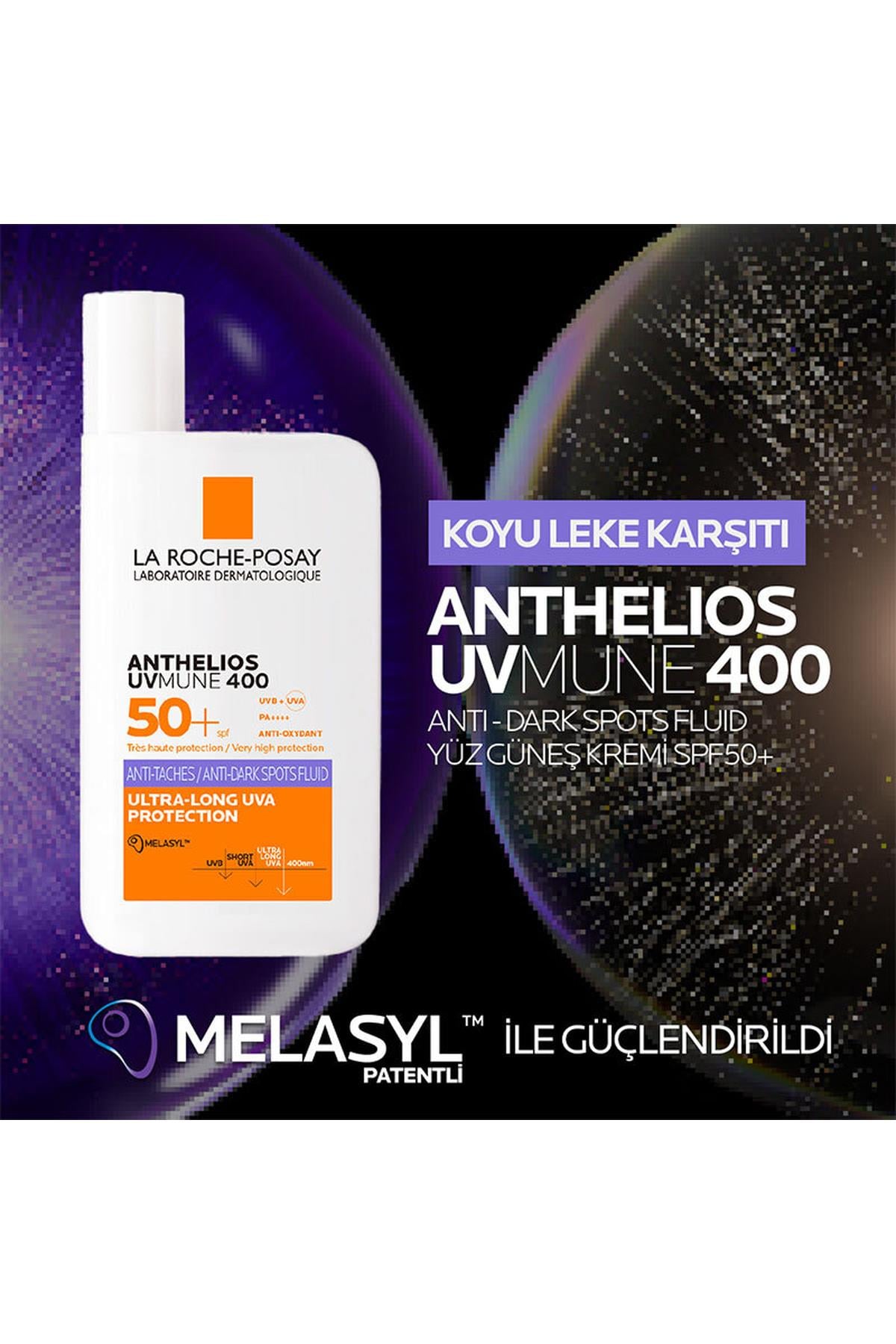 LA ROCHE POSAYLa Roche Posay Anthelıos UVMune 400 Anti-Dark Spots Fluid SPF50+ Yüz Güneş Kremi 50 ml3337875917407