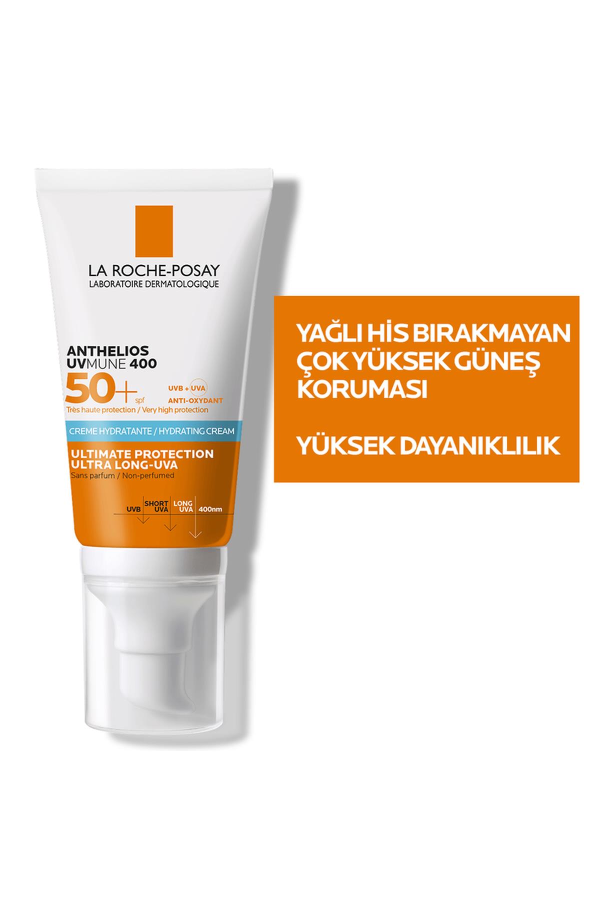 LA ROCHE POSAYLa Roche Posay Anthelios UVmune SPF+50 Hassas Ciltler İçin Yüksek Korumalı Yüz Güneş Kremi 50 ml3337875797719