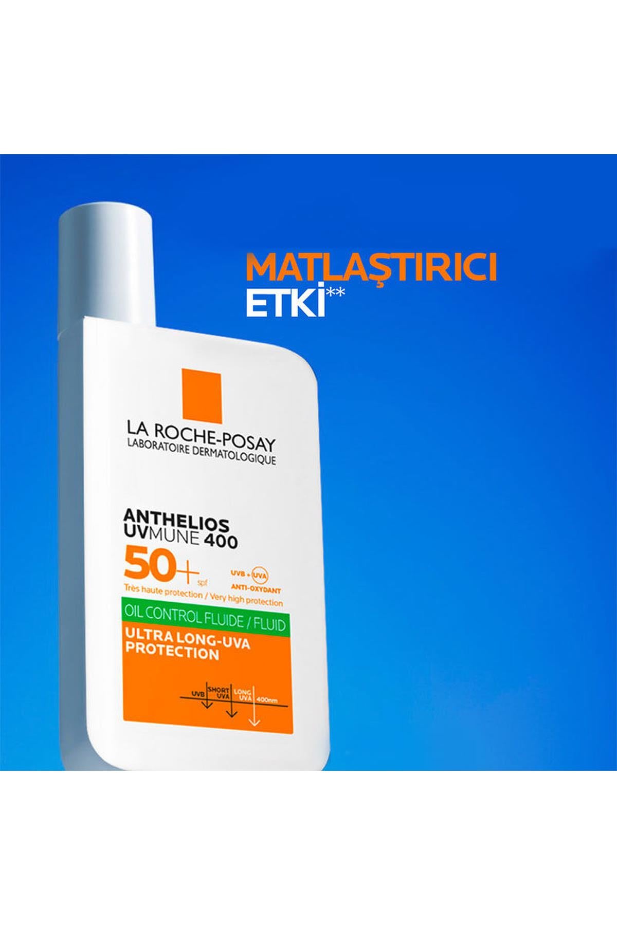 LA ROCHE POSAYLa Roche Posay Anthelios UVmune400 Oil Control Fluide SPF50+ Karma ve Yağlı İçin Yüz Güneş Kremi 50 ml3337875847292