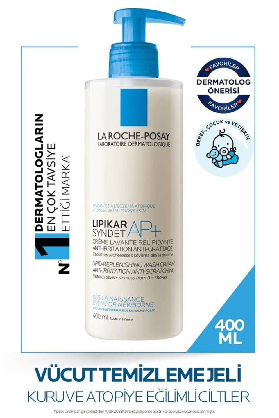 La Roche Posay Lipikar Syndet AP+ Vücut Yıkama Jeli 400 ml