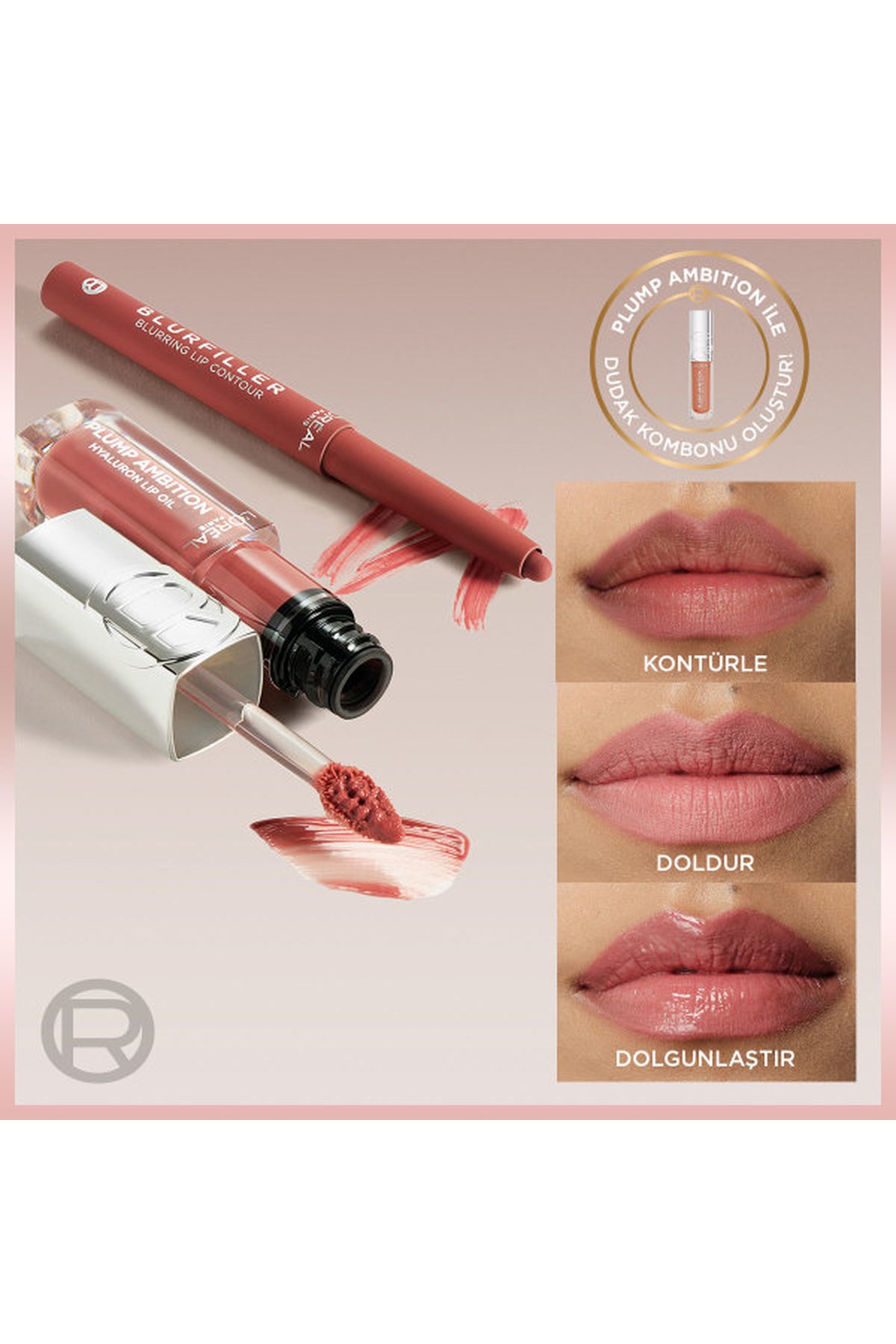 Loreal ParisLoreal Paris Blurfiller Dudak Kontür Kalemi 535 Brown Caramel3600524253561