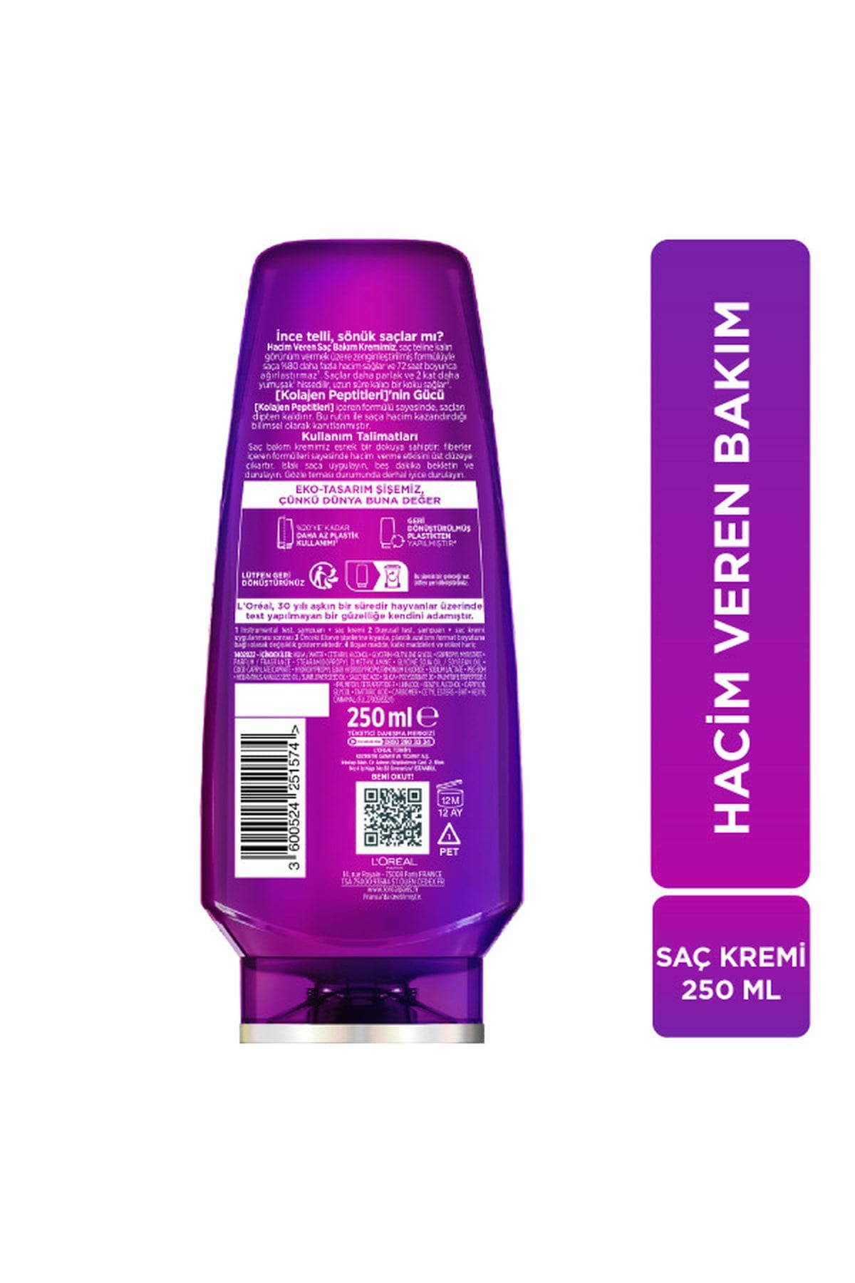 Loreal ParisLoreal Paris Elseve Collagen Lifter 250 ml Saç Kremi3600524251574