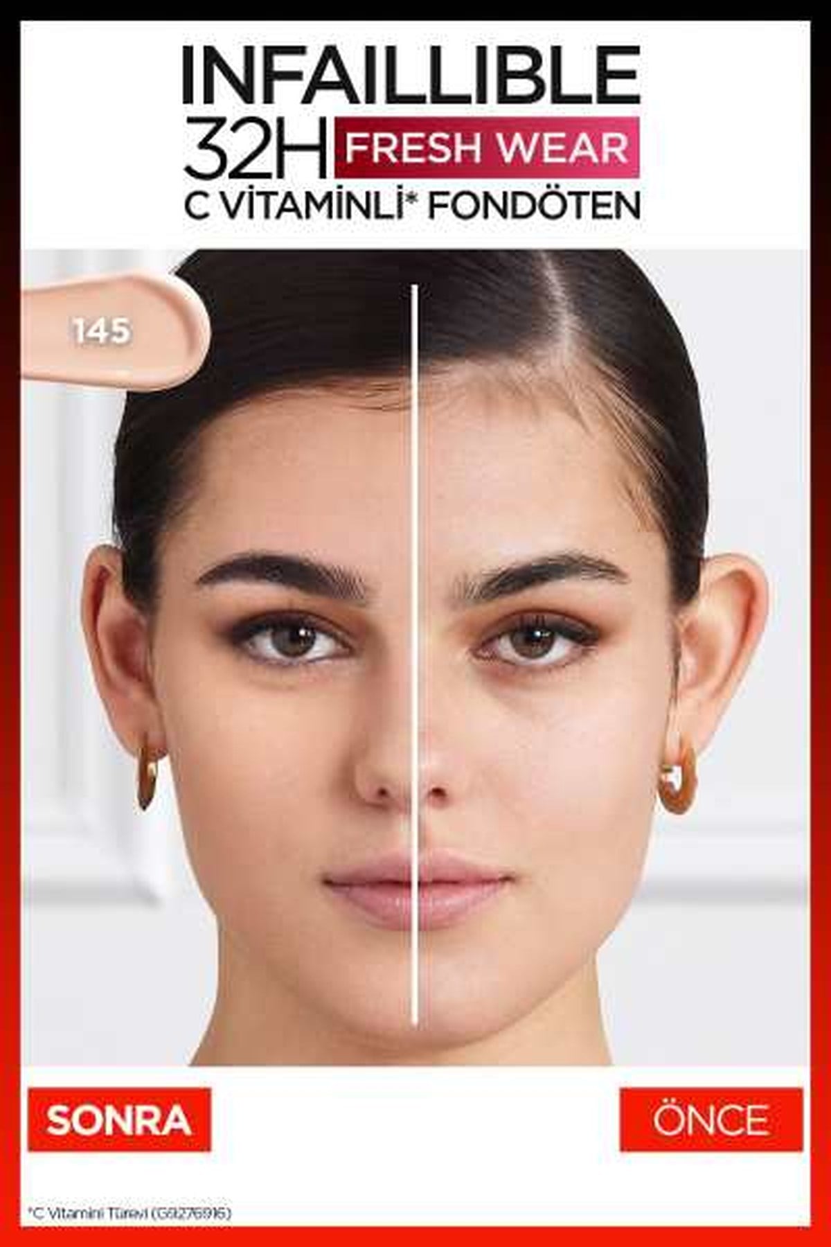Loreal ParisLoreal Paris Infaillible 32H Fresh Wear C Vitaminli Fondöten 145 Beige Rose3600523614431
