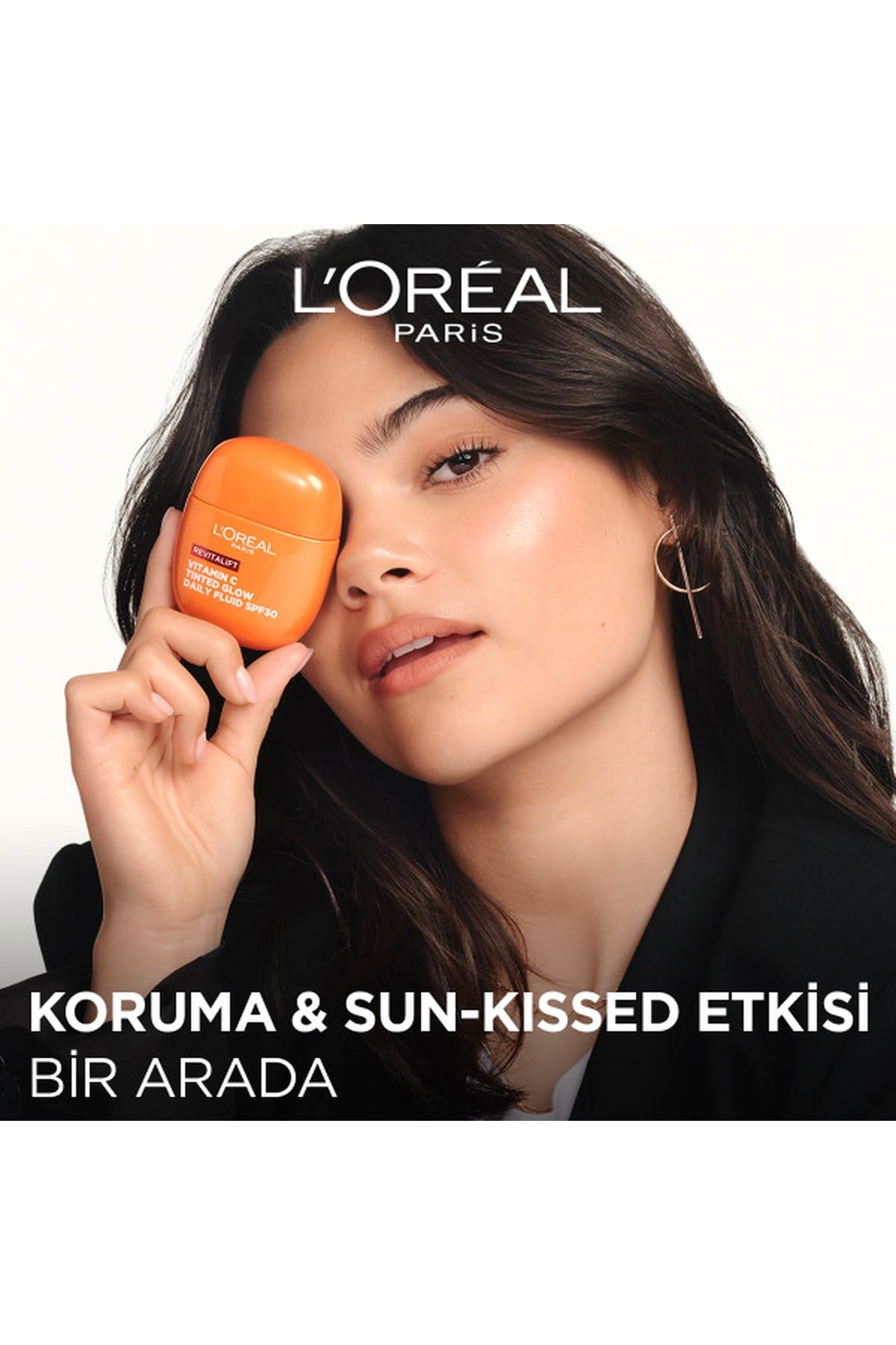 Loreal ParisLoreal Paris Revitalift Clinical C Vitamini İçeren Renkli Işıltılı SPF30 Nemlendirici Yüz Güneş Kremi 40 ml3600524244668