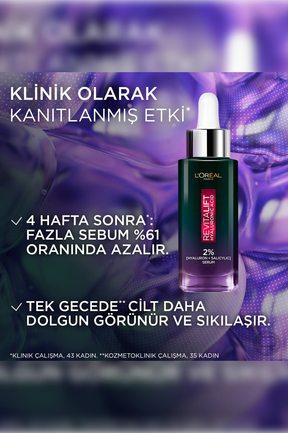 Loreal ParisLoreal Paris Revitalift Yağ Karşıtı Gece Serumu 30 ml8994993022823