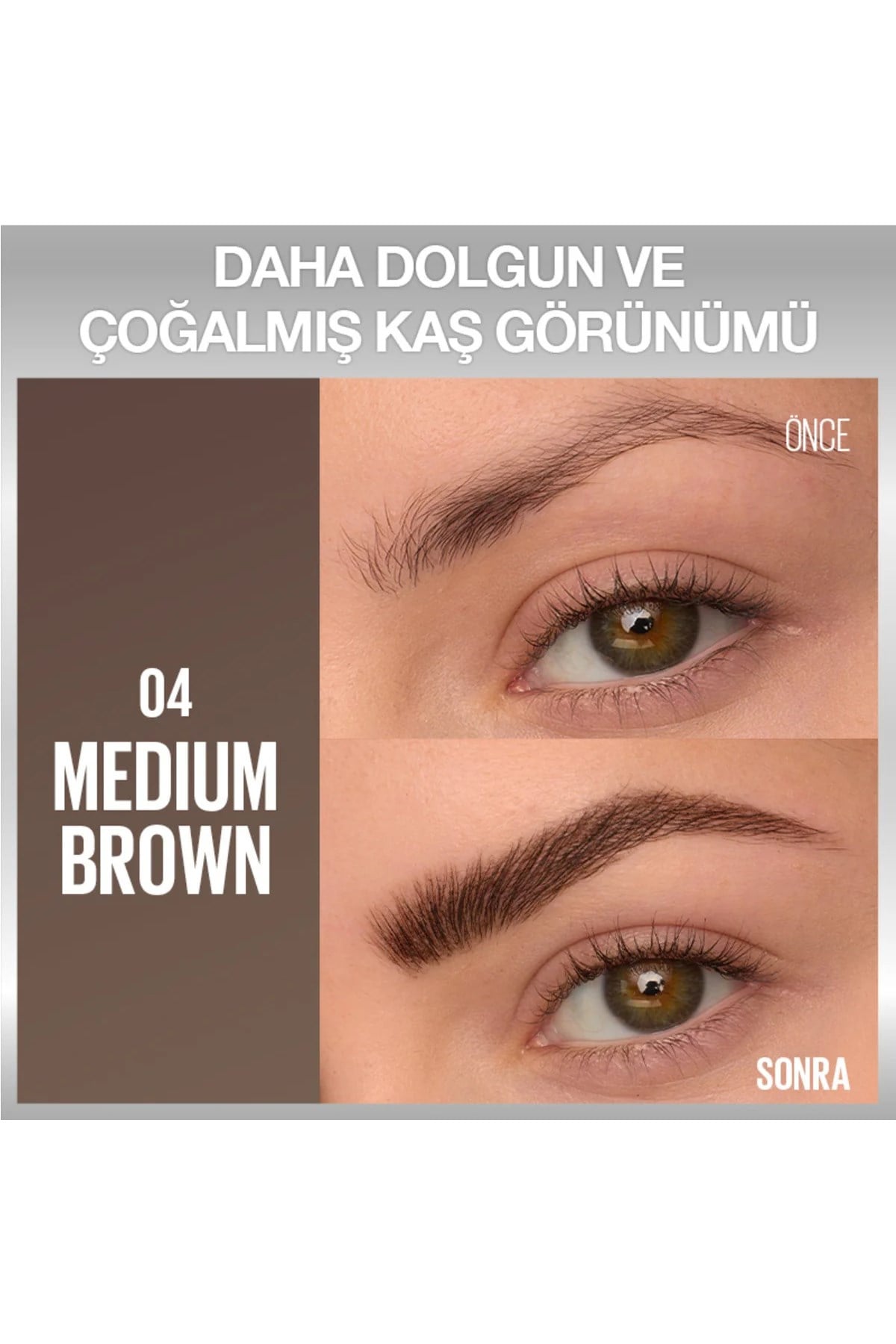 Maybelline New YorkMaybelline New York Brow Insert Çift Uçlu Kaş Kalemi 04 Medium Brown3600531720933