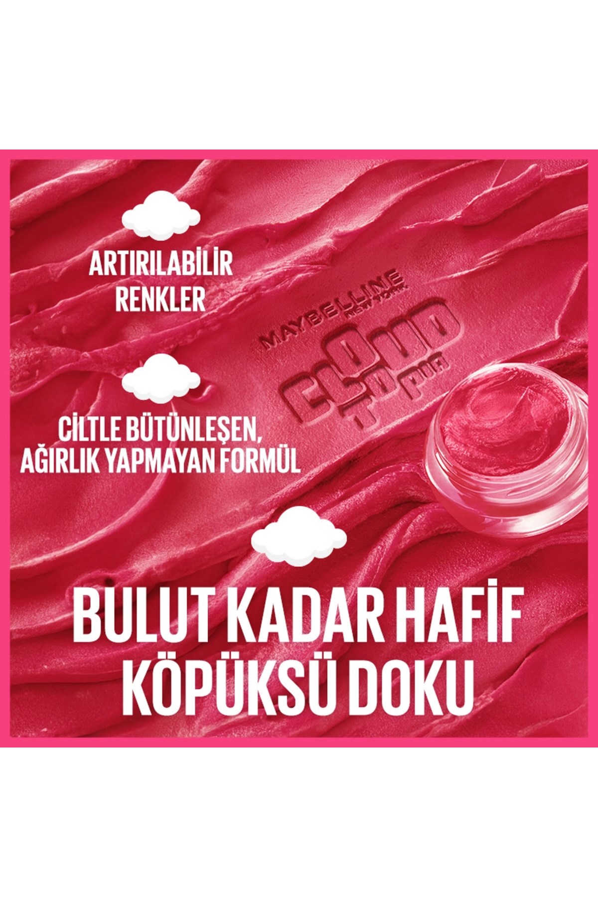Maybelline New YorkMaybelline New York Cloudtopia Köpük Dokulu Mat Allık 01 Twilight Berry3600531717179