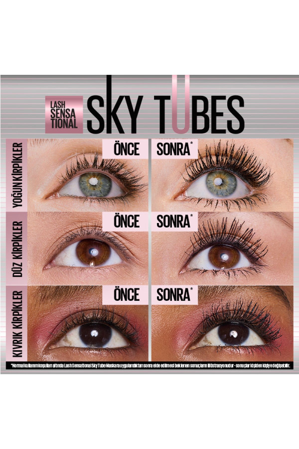 Maybelline New YorkMaybelline New York Lash Sensational Sky Tubes Siyah Tubing Maskara3600531721534