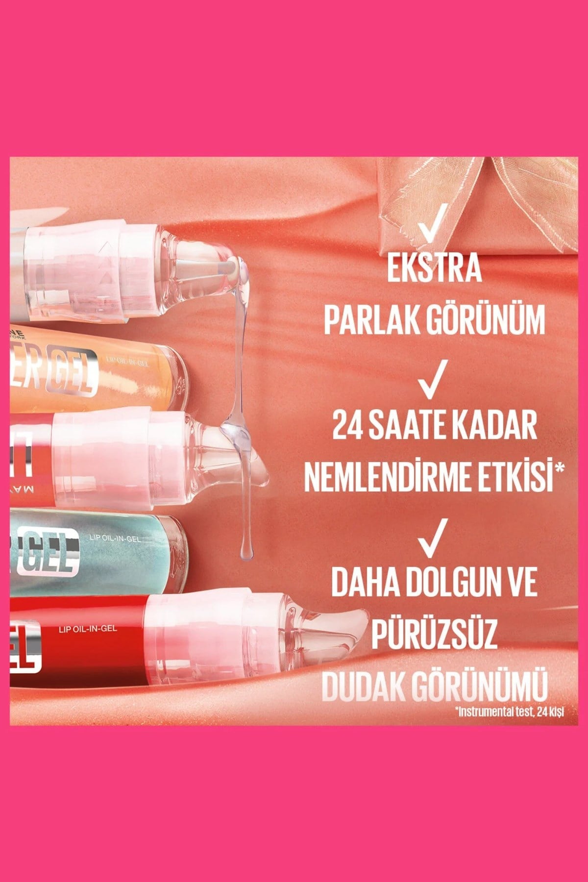 Maybelline New YorkMaybelline New York Lifter Gel Ekstra Parlak ve Nemlendirici Dudak Parlatıcısı 005 Melon Ade3600531721015