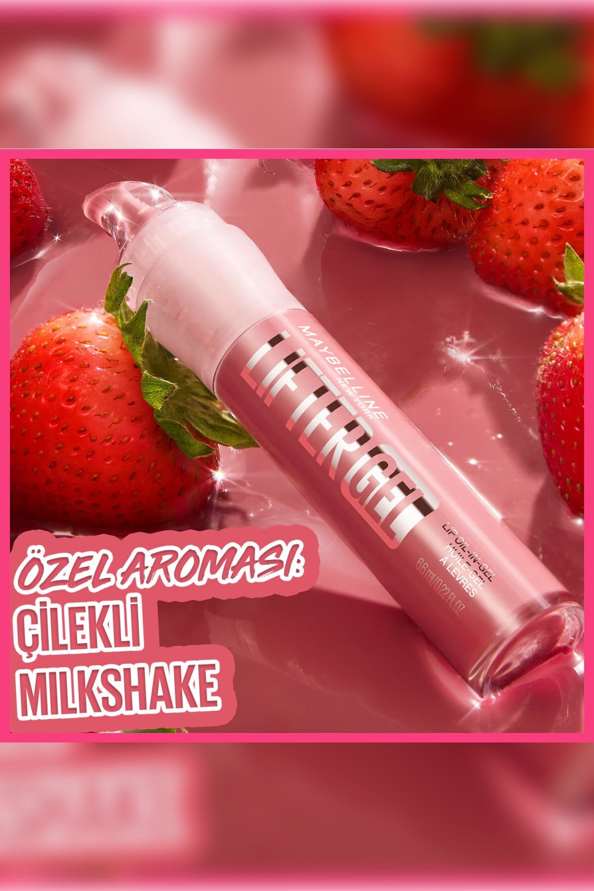 Maybelline New YorkMaybelline New York Lifter Gel Ekstra Parlak ve Nemlendirici Dudak Parlatıcısı 006 Strawberry Shake3600531721022