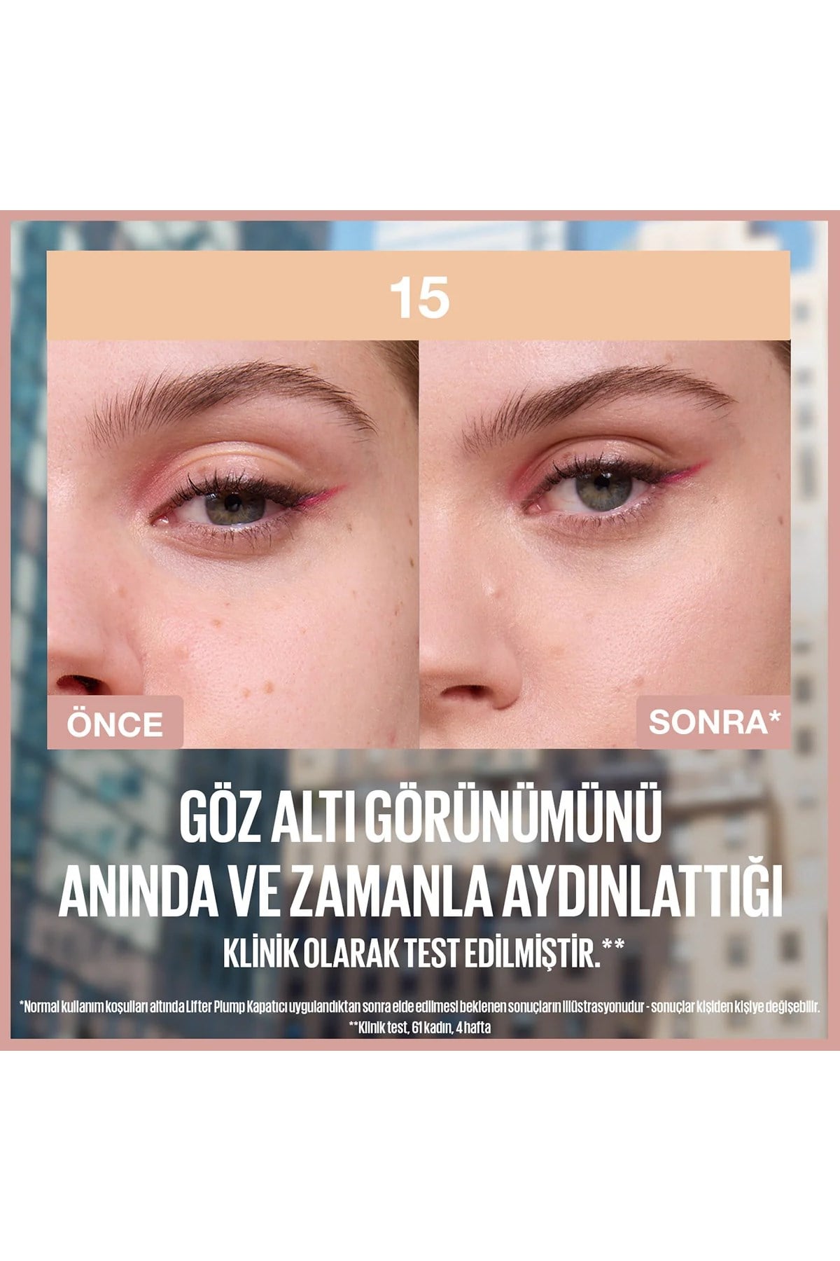 Maybelline New YorkMaybelline New York Lifter Kafein ve Peptitler İçeren Nemlendiren ve Aydınlatan Kapatıcı 153600531712594