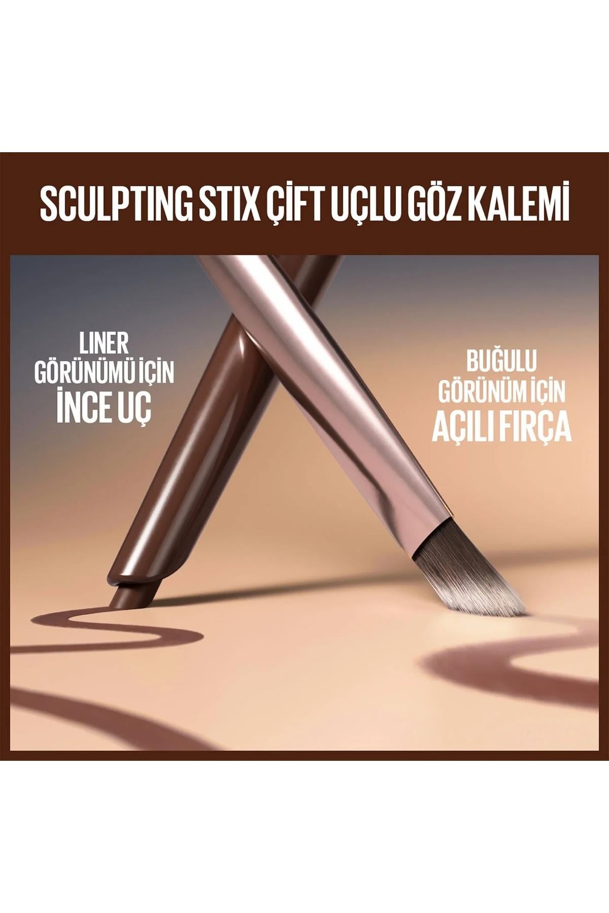 Maybelline New YorkMaybelline New York Sculpting Stix Çift Uçlu Göz Kalemi 015 Smooth Espresso3600531718398