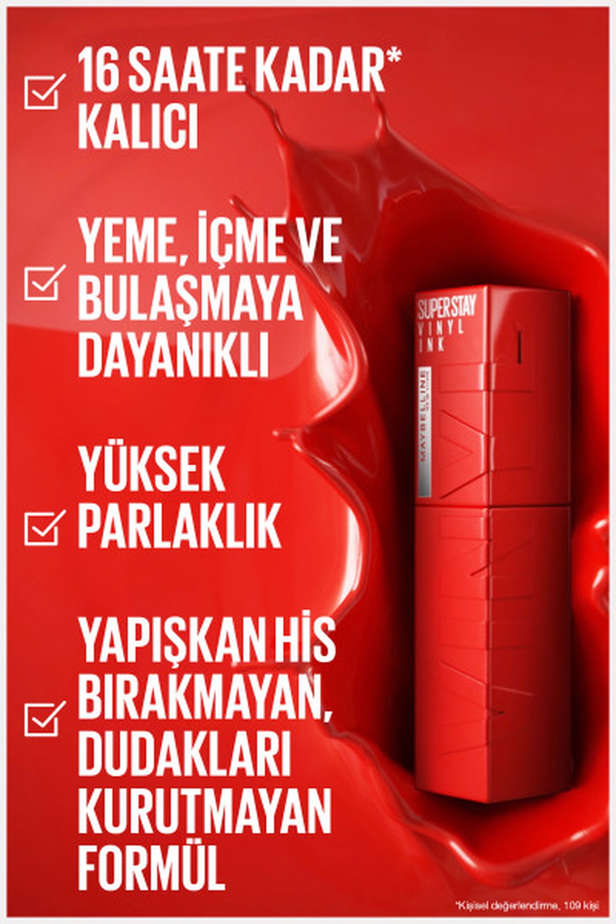 Maybelline New YorkMaybelline New York Super Stay Vinyl Ink Uzun Süre Kalıcı Likit Parlak Ruj 55 Royal30153226