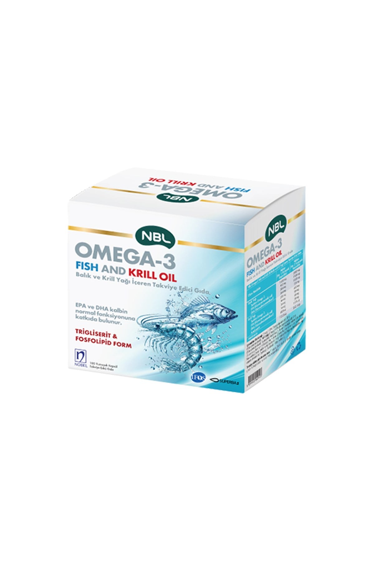 NBLNBL Omega 3 Takviye Edici Gıda 100 Yumuşak Kapsül8699540049123