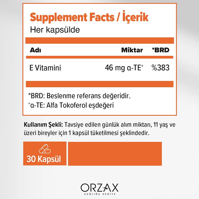 OCEANOcean E Vitamini 30 Kapsül850081345398