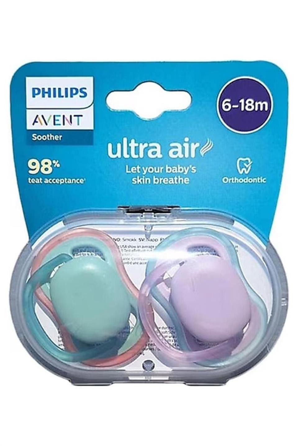 PHILIPS AVENTPhilips Avent Ultra Air 2'li Emzik Gri/Yeşil 6-18 Ay SCF085/168710103993070