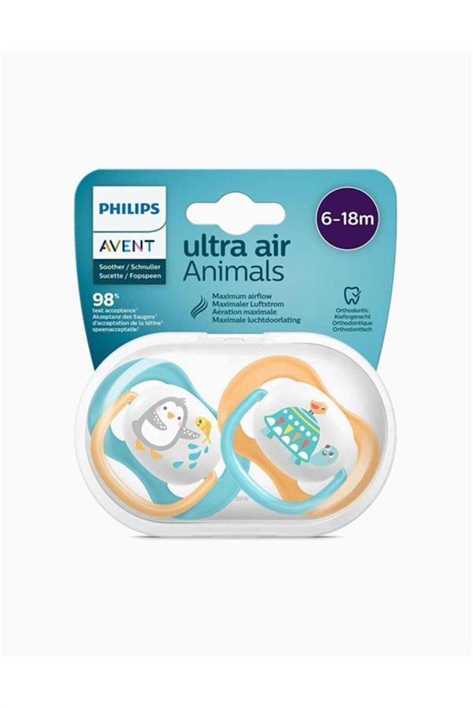PHILIPS AVENTPhilips Avent Ultra Air Animals Emzik 6-18 Ay Erkek SCF080/078710103949398