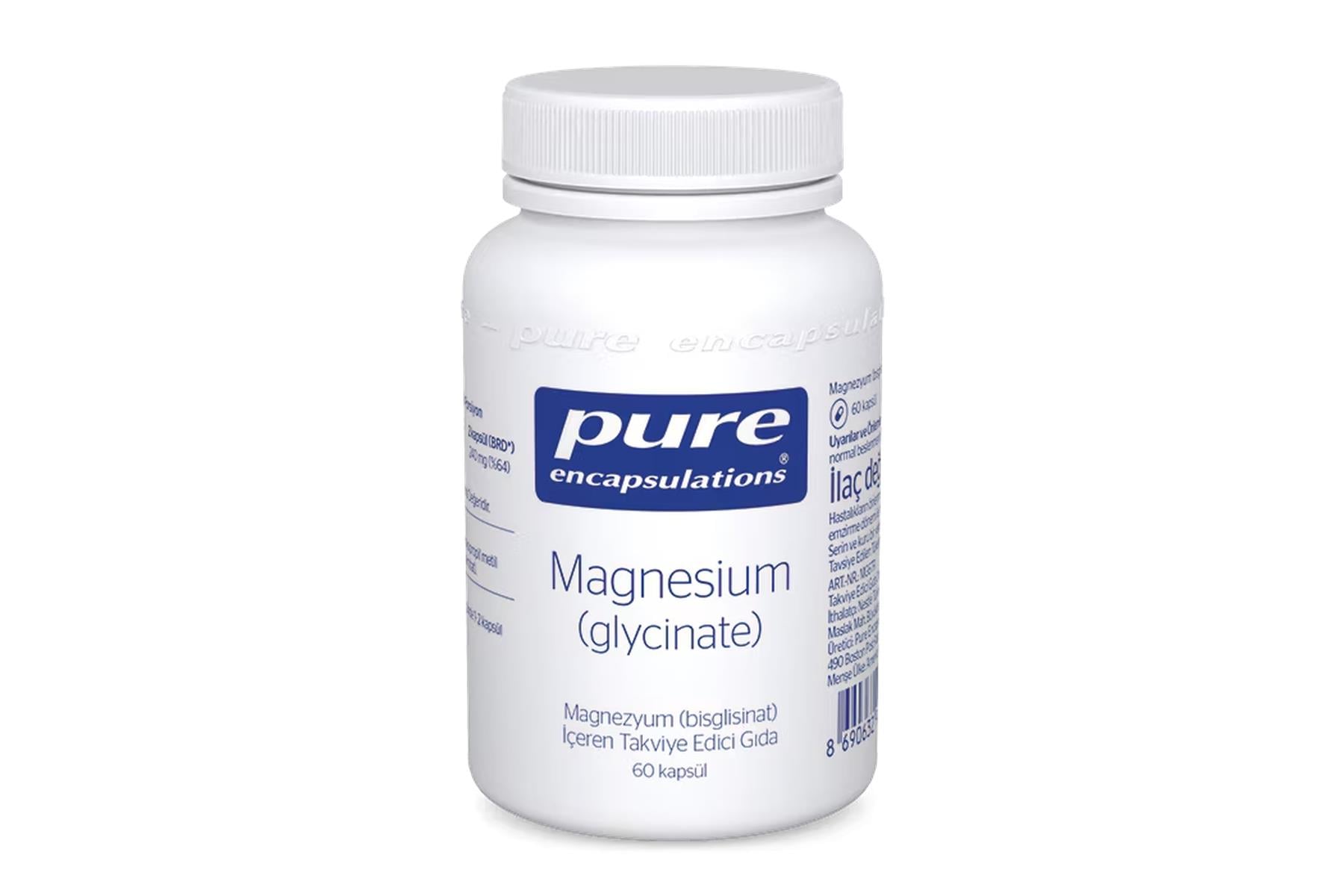 Pure EncapsulationsPure Encapsulations Magnesium (Glycinate) 60 Kapsül8690632993508