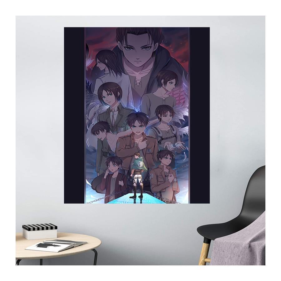 70 X 100 Cm Anime Attack On Titan Eren Jeager Duvar Halısı 