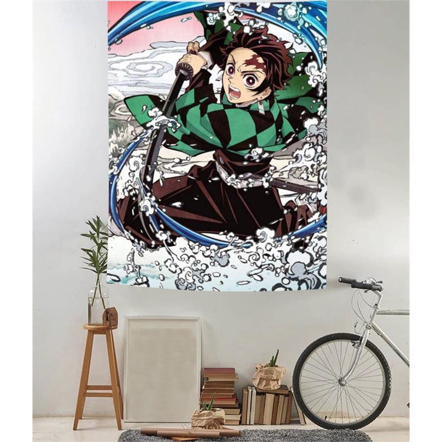 70 X 100 Cm Anime Kimetsu No Yaiba Tanjiro Duvar Halısı 