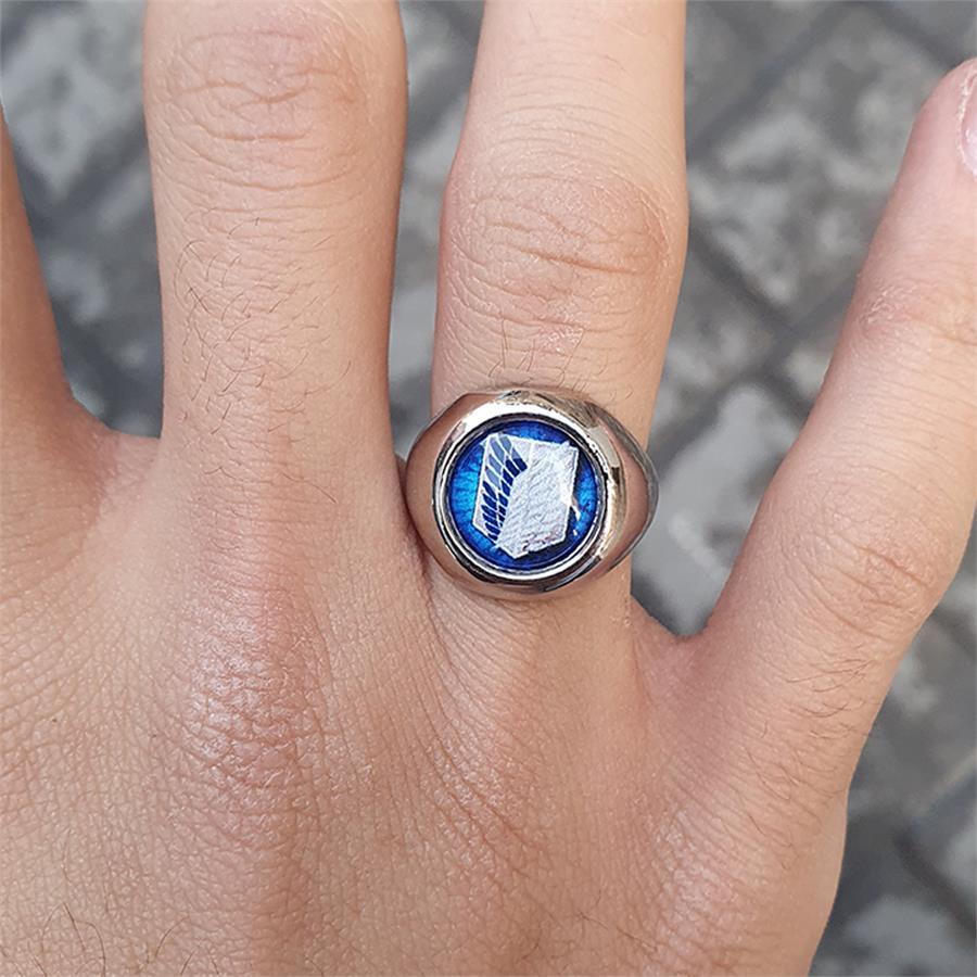 Anime Attack On Titan Logo Ayarlanabilir Yüzük