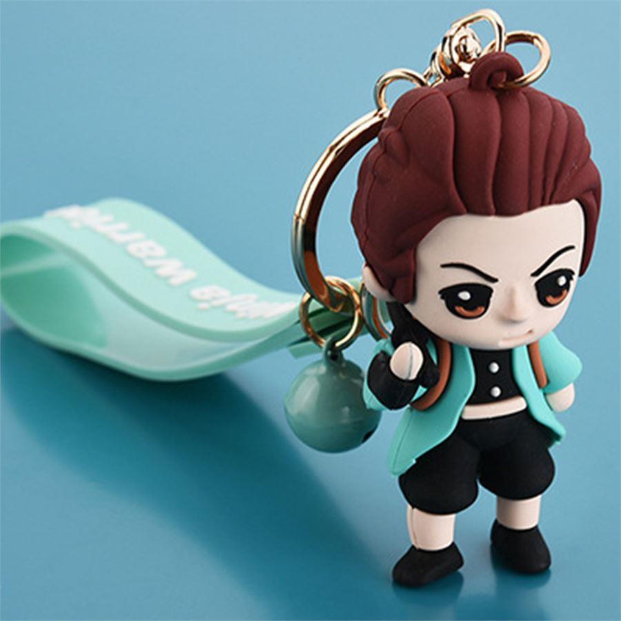 Anime Demon Slayer: Kimetsu No Yaiba Tanjiro Silikon Anahtarlık